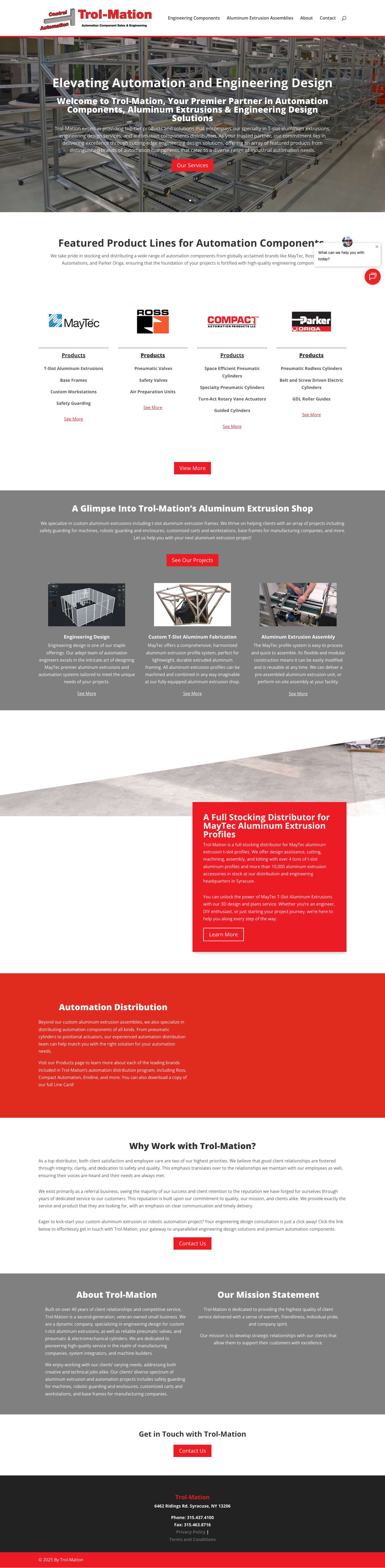 Trol-Mation Automation Component Sales | Engineering - Full Screenshot