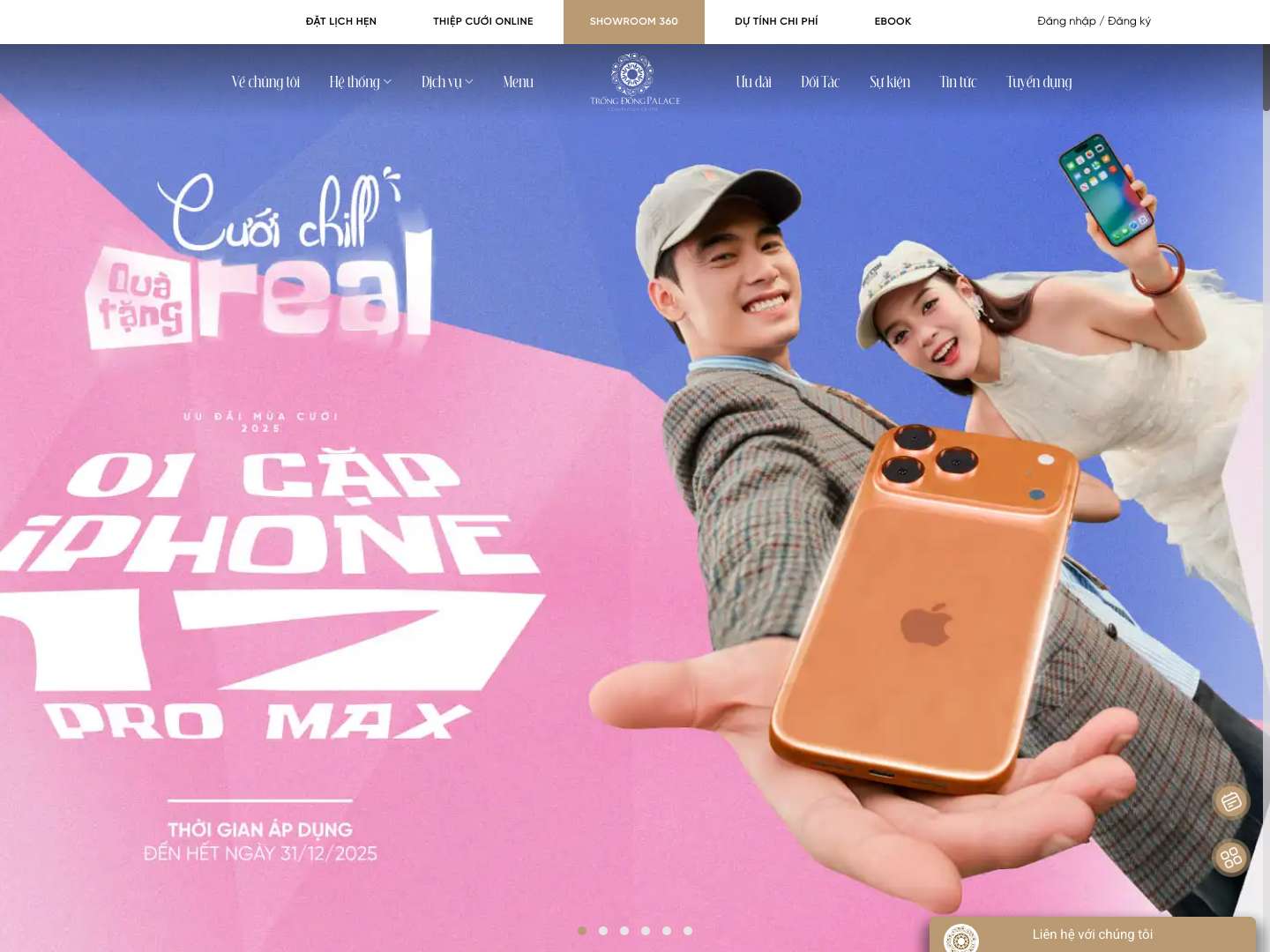 Home - Trống Đồng Palace - Full Screenshot