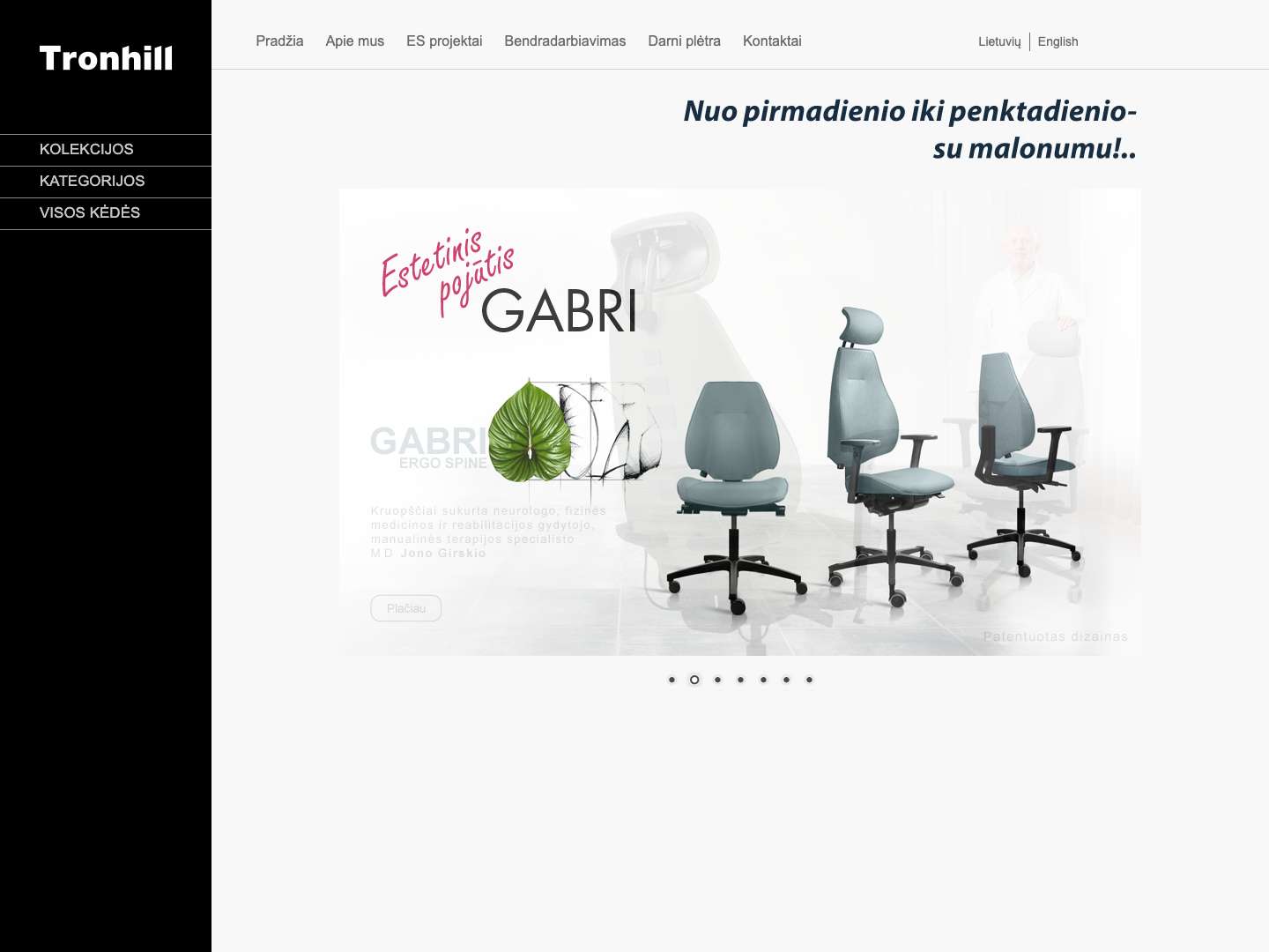 Biuro kėdės | Tronhill - Full Screenshot