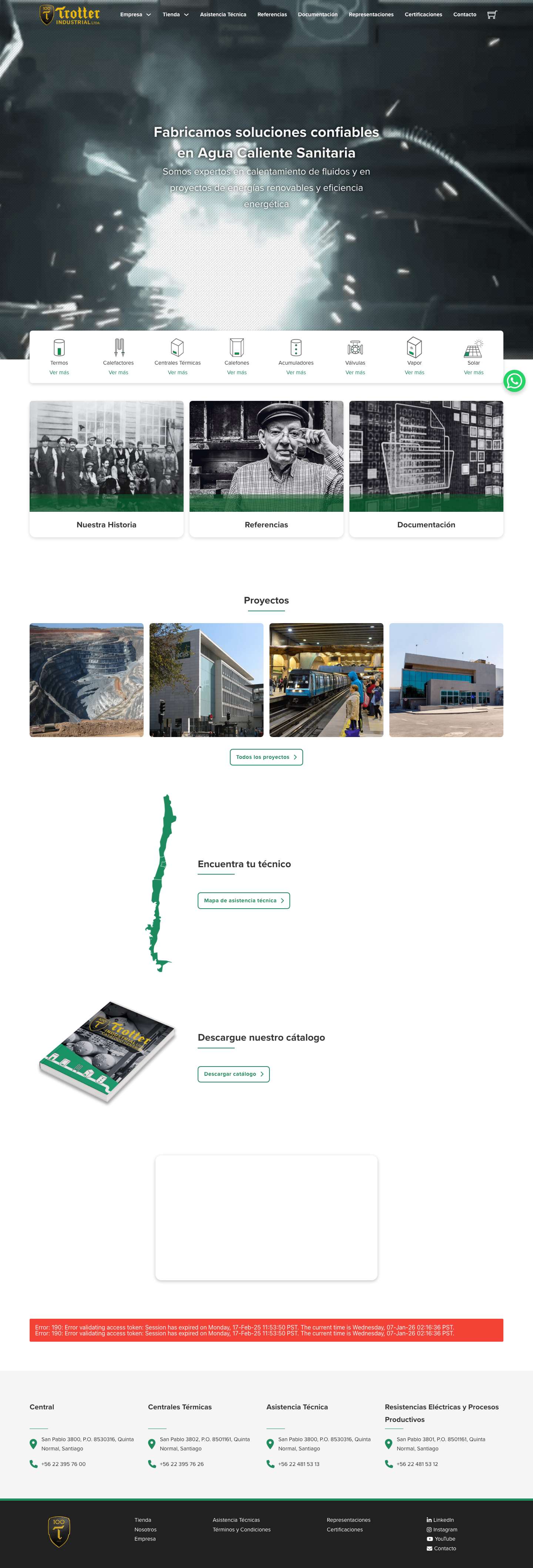 Inicio - Trotter Industrial - Full Screenshot