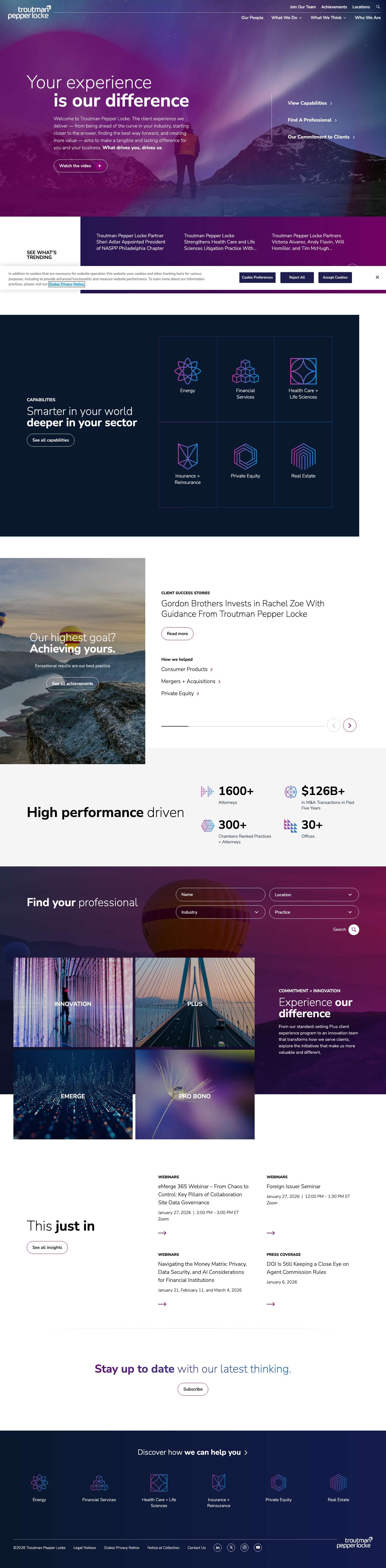 Home - Troutman Pepper Locke - Full Screenshot