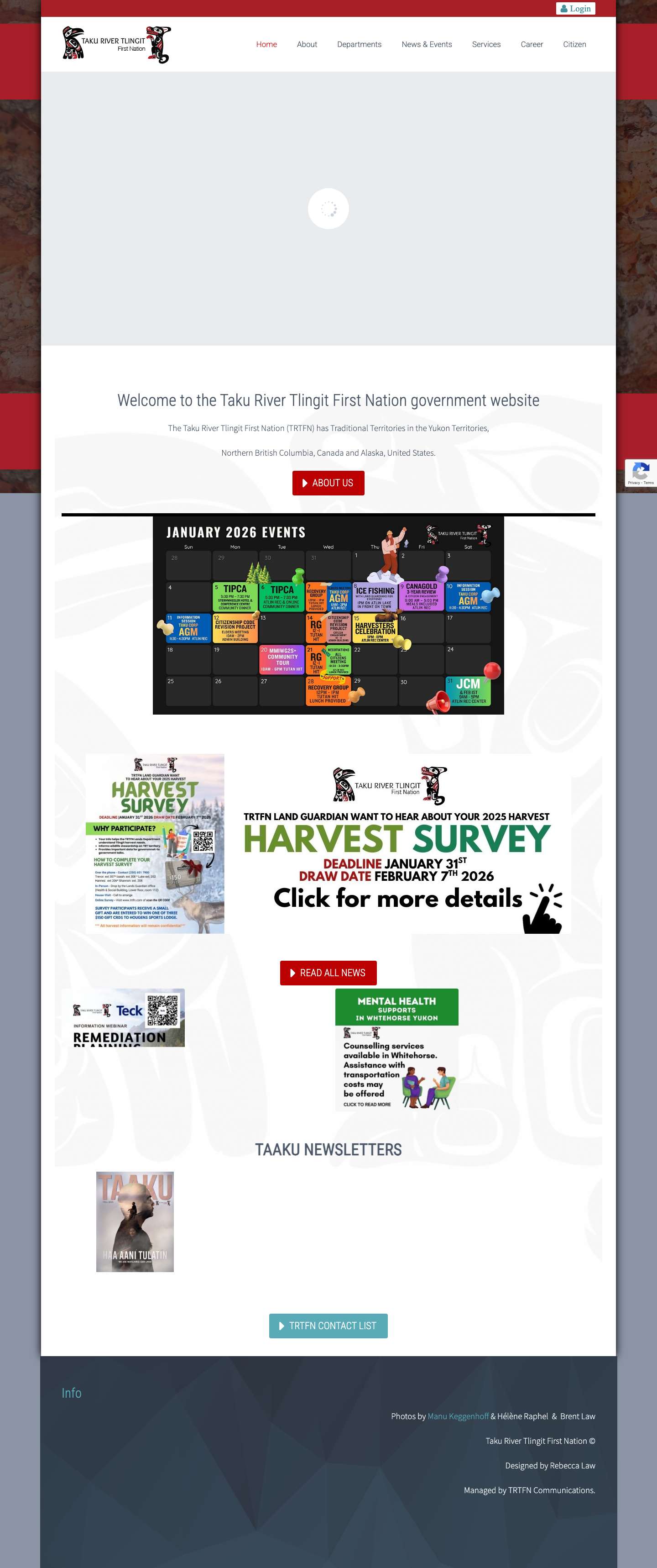 Taku River Tlingit First Nation - Full Screenshot