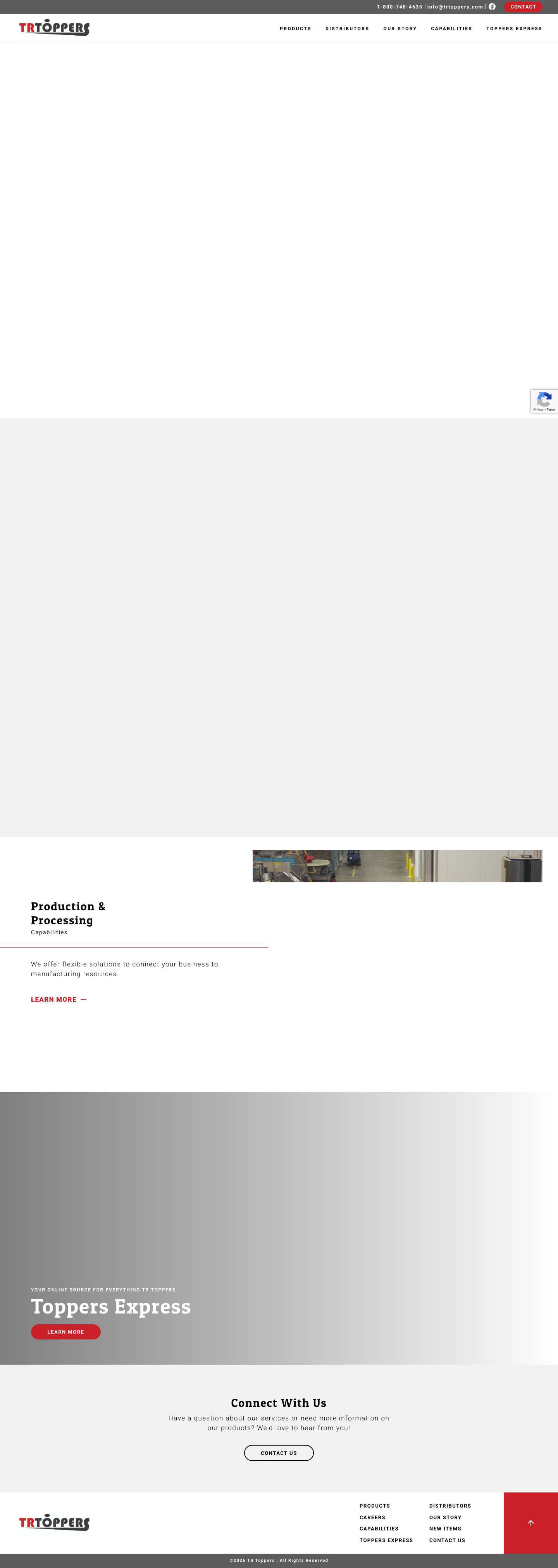 Home - TR ToppersFacebook iconFacebook icon - Full Screenshot