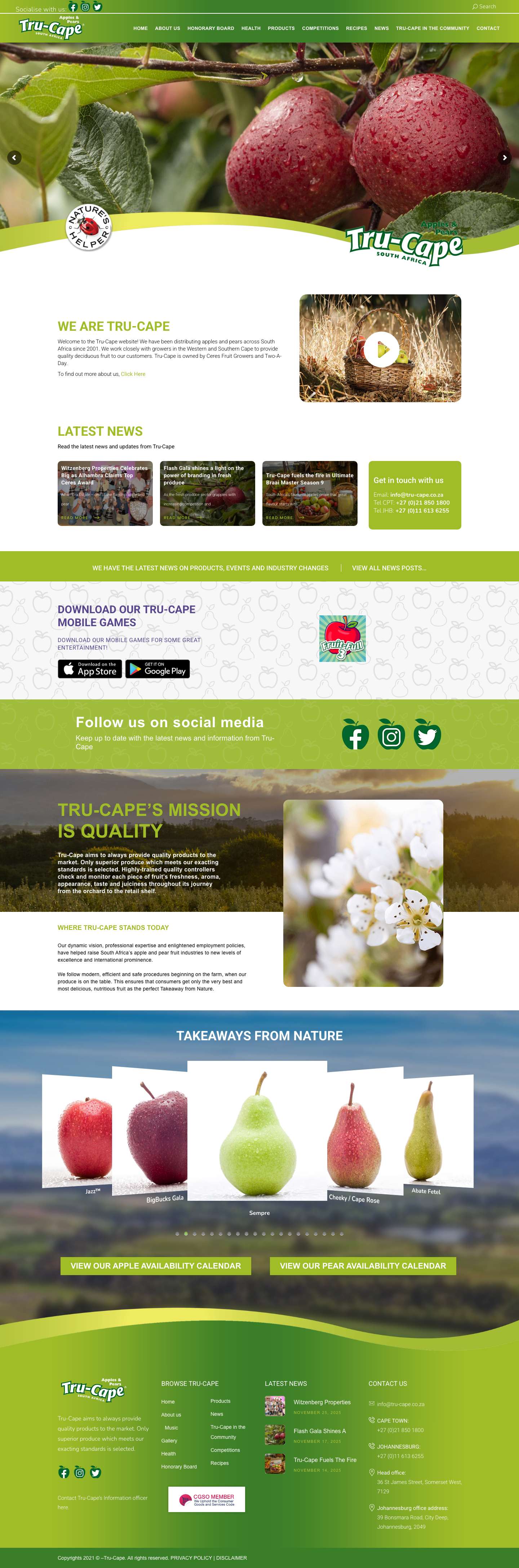 Home | Tru-Cape - Full Screenshot