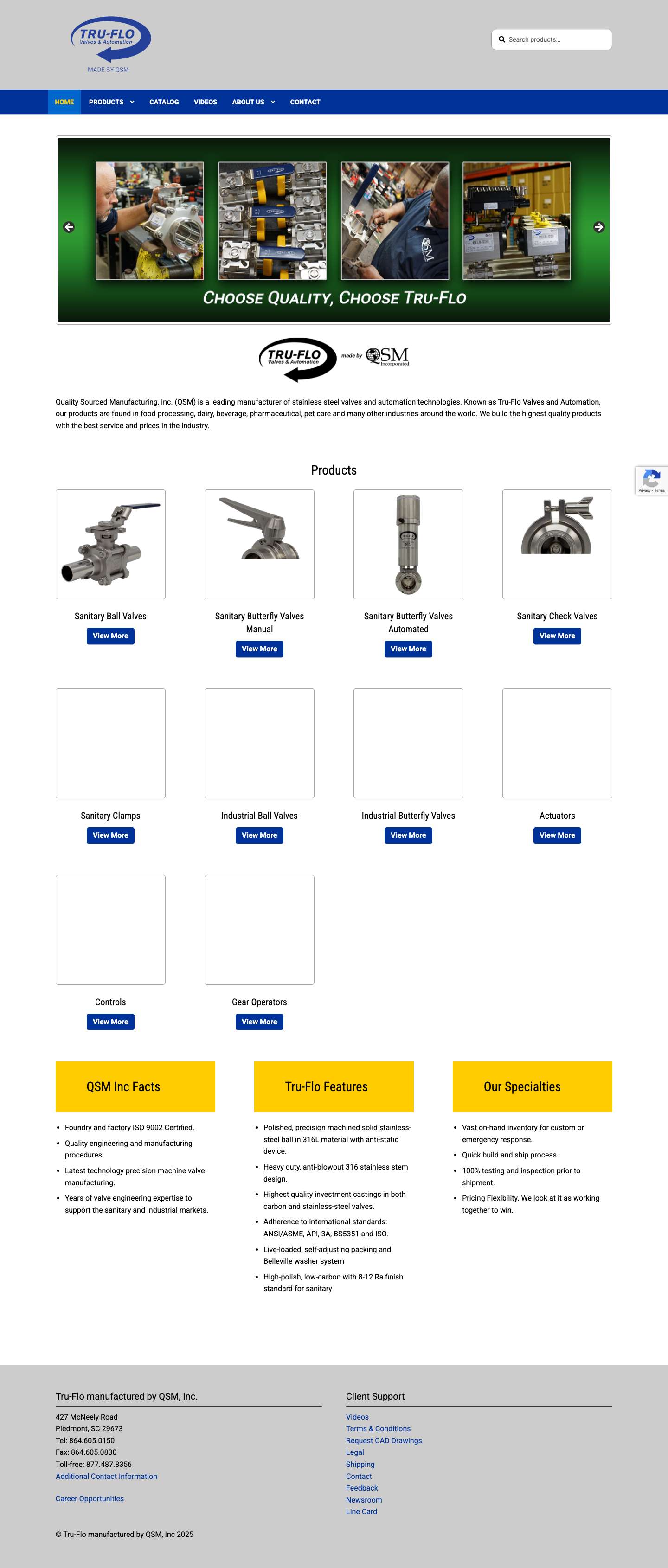Tru-Flo manufactured by QSM, Inc – QSM Incorporated - Full Screenshot