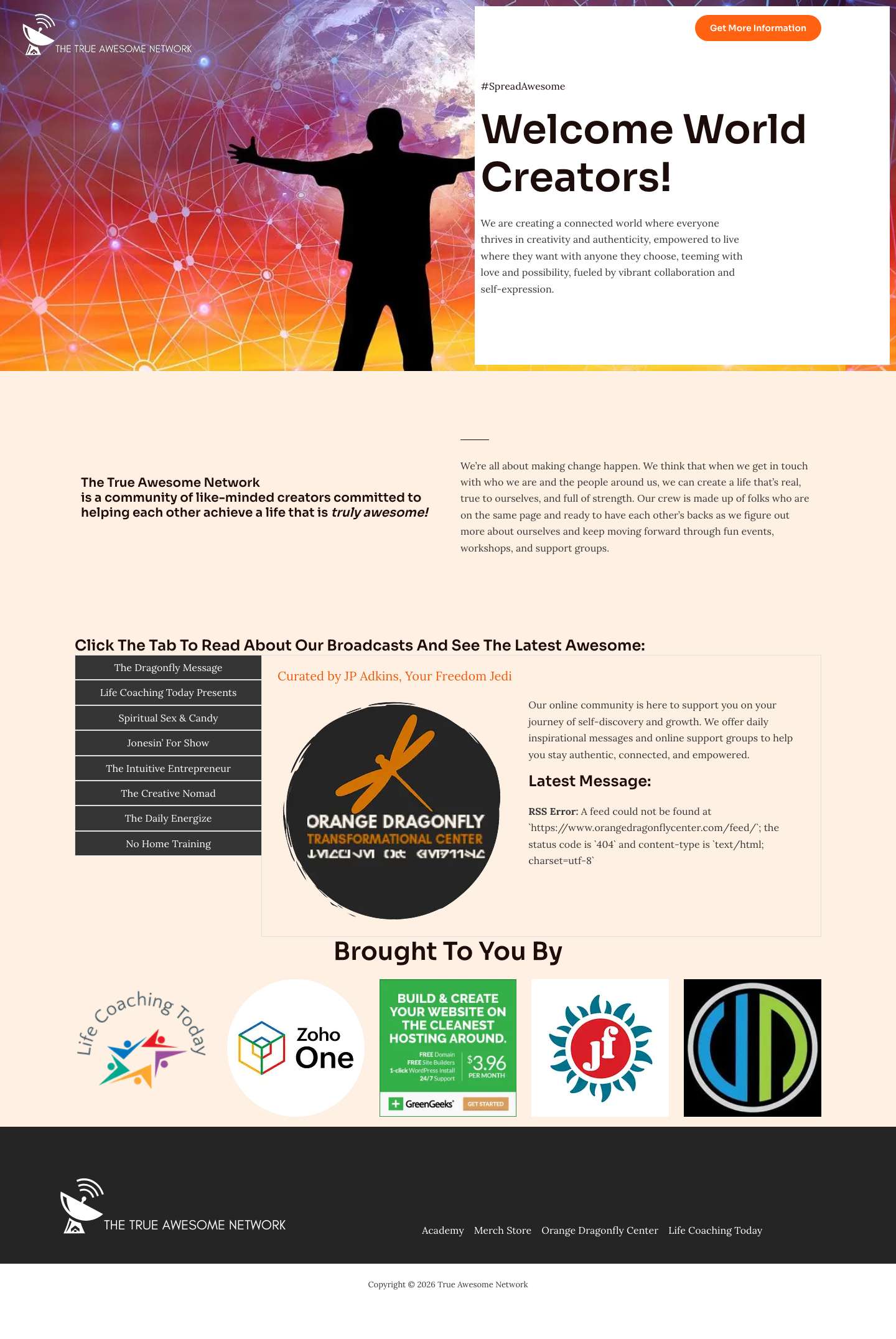 Home - True Awesome Network - Full Screenshot