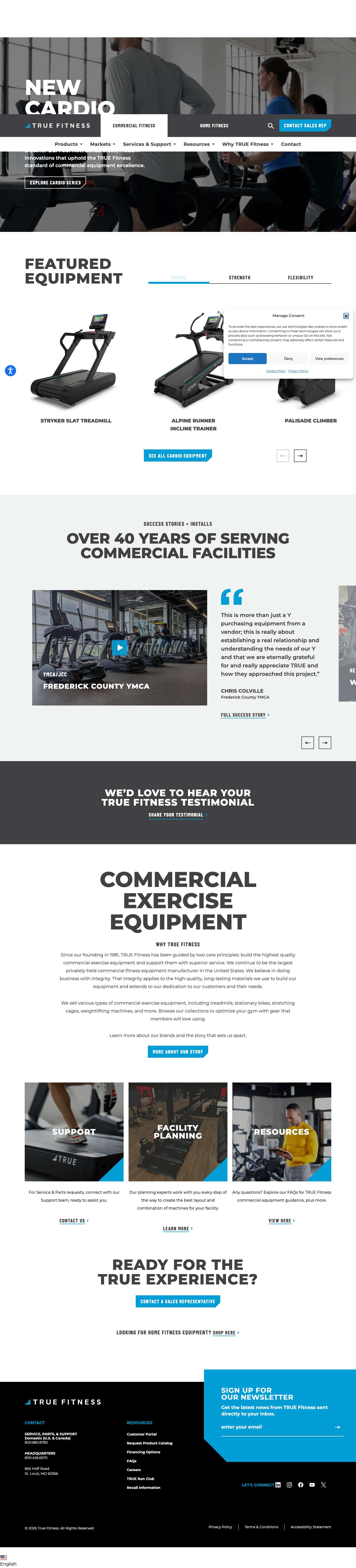 Commercial Exercise Equipment | Commercial Gym Equipment - Full Screenshot