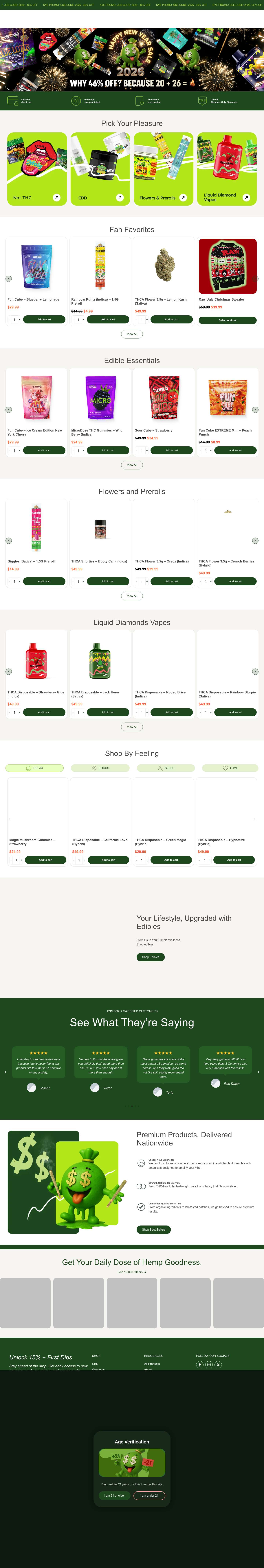 Buy THCA Flower Online | Premium THCA for Sale | Truemoola - Full Screenshot