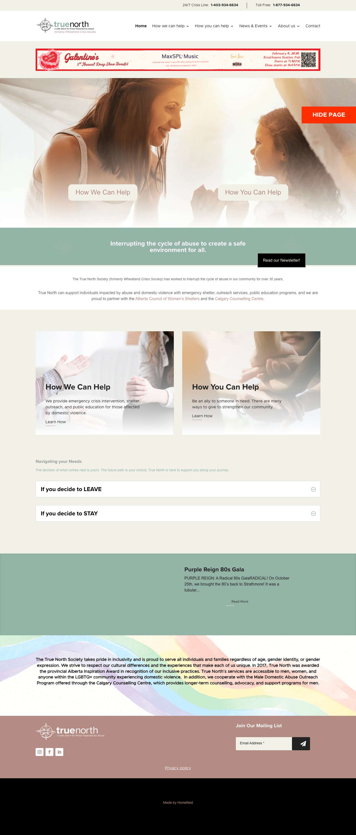 Home - True North - Full Screenshot