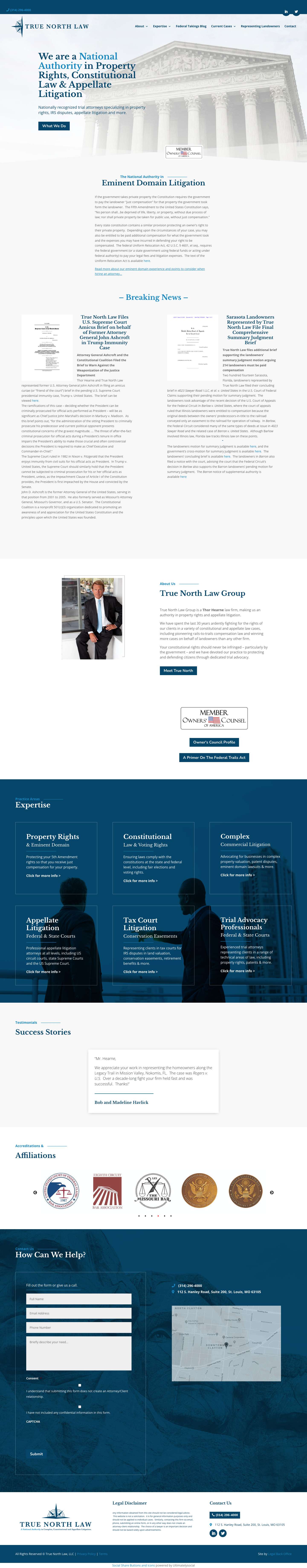 Home - True North Law, LLC - Full Screenshot