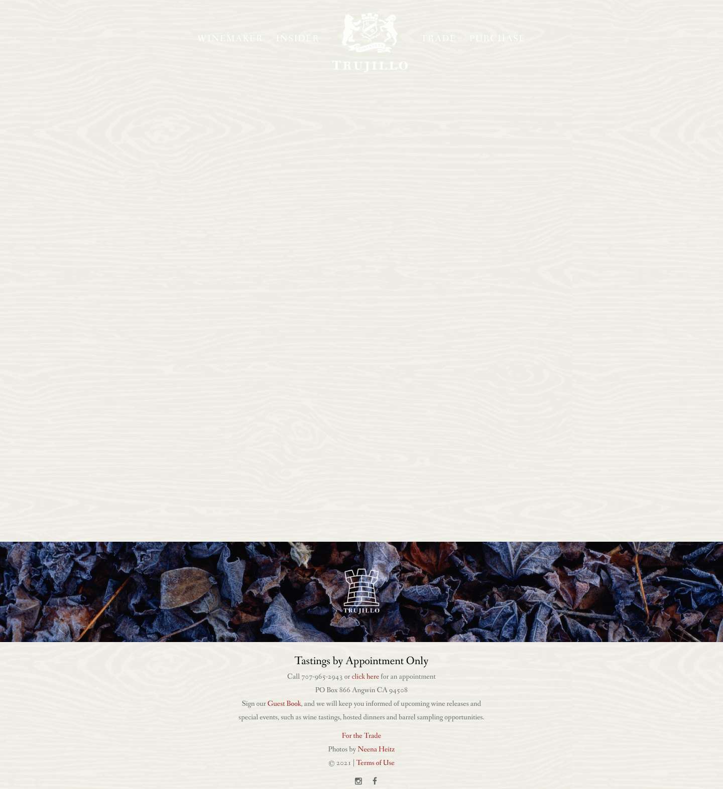 Trujillo Wines – Small Lot Wines - Full Screenshot