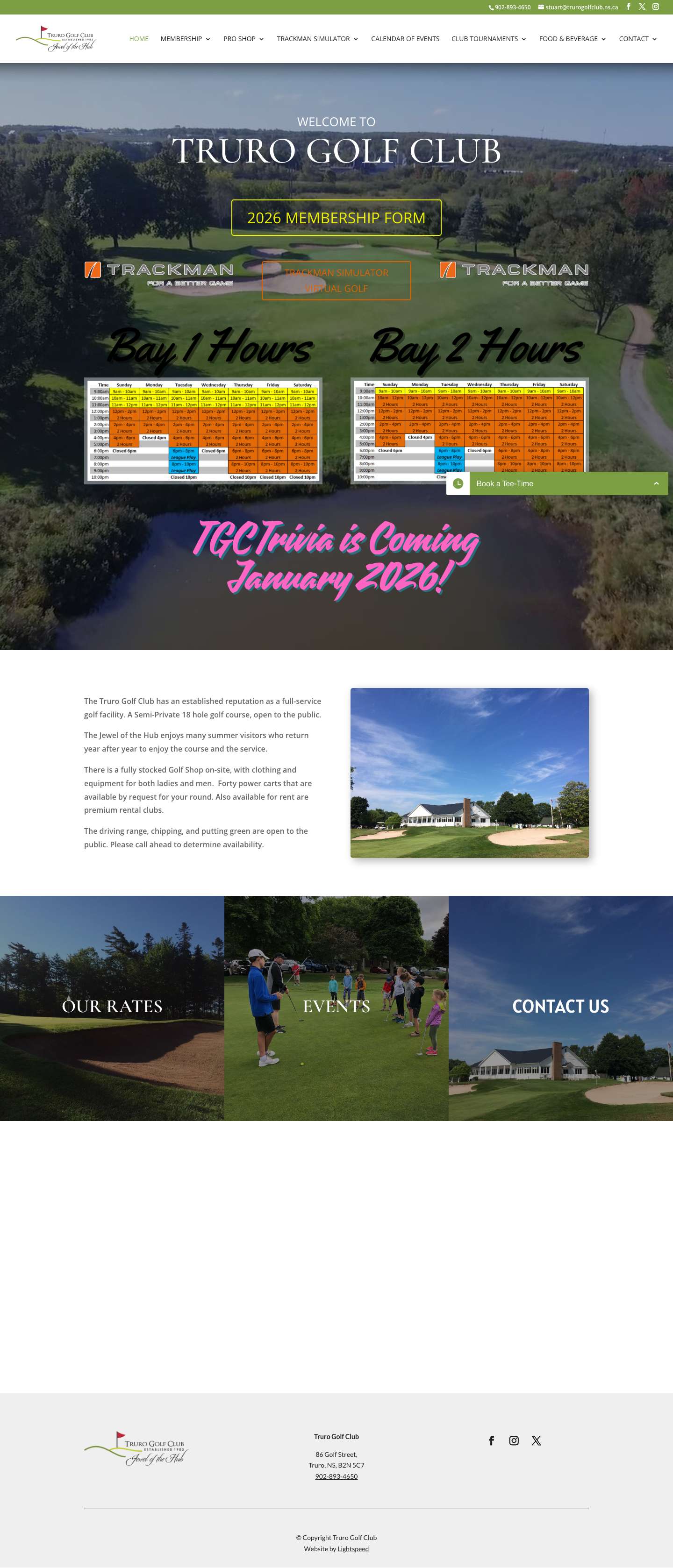 Truro Golf Club | Semi-Private golf in NS - Full Screenshot