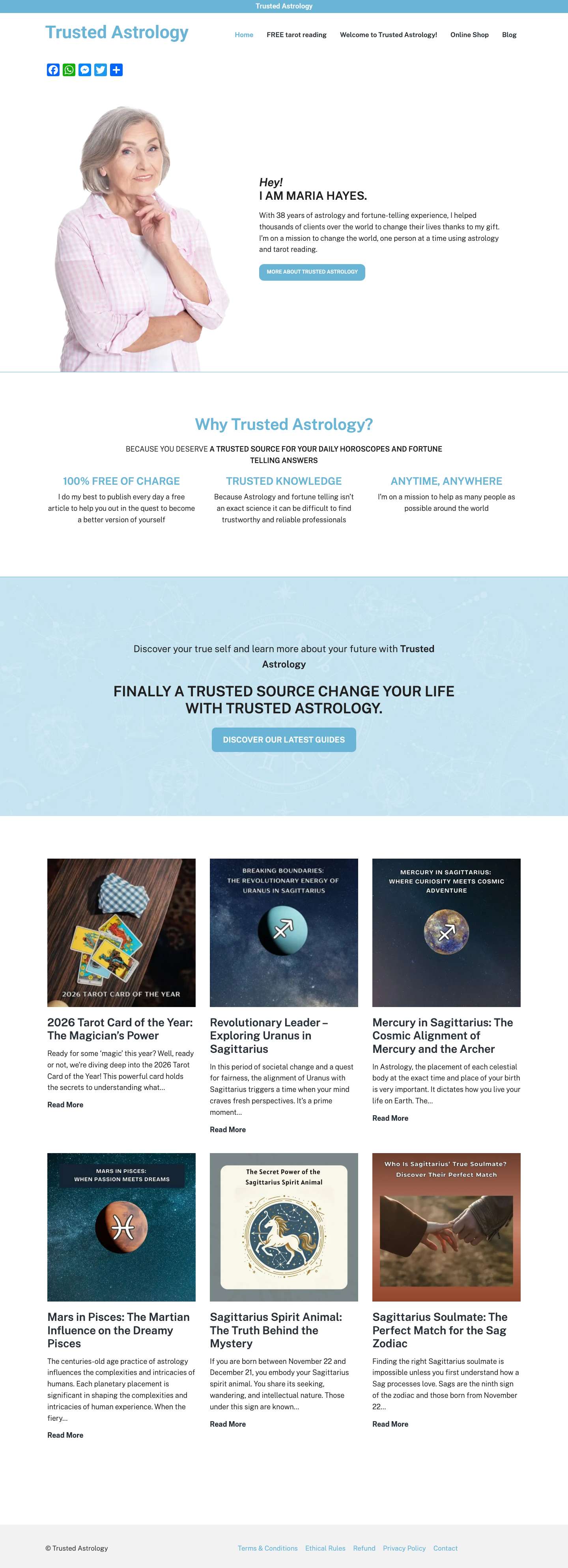 Home -Trusted Astrology - Full Screenshot