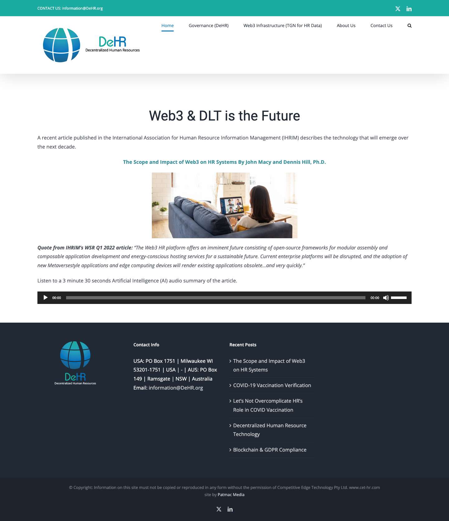 Decentralized HR - trustedglobalnetwork.com - Full Screenshot