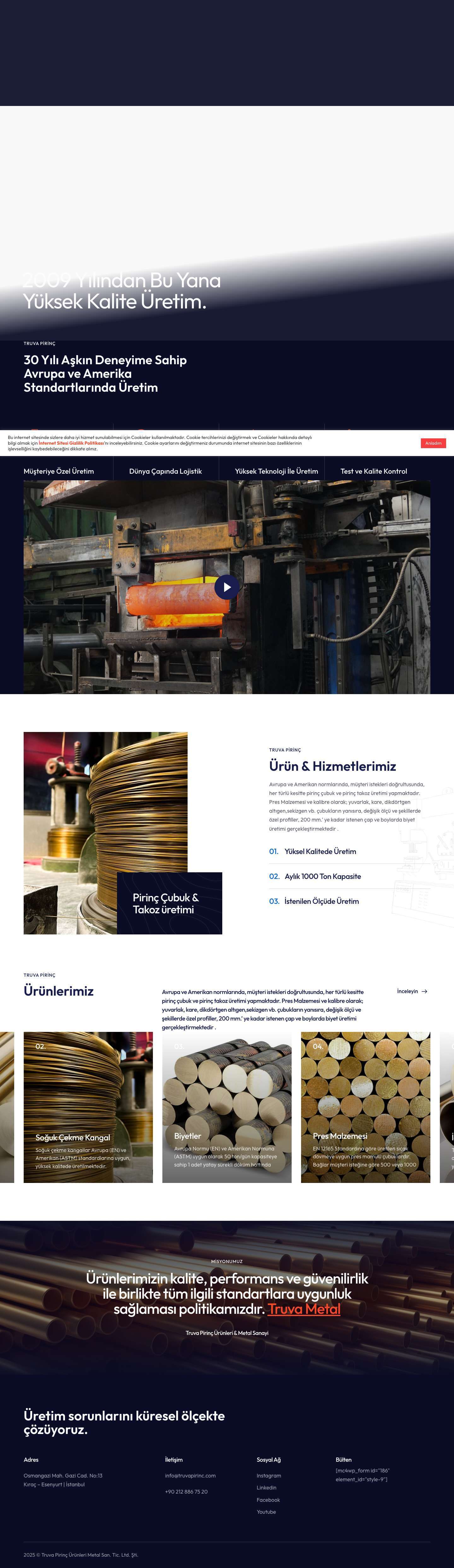 Truva Brass – Industrial & Engineering Factory - Full Screenshot