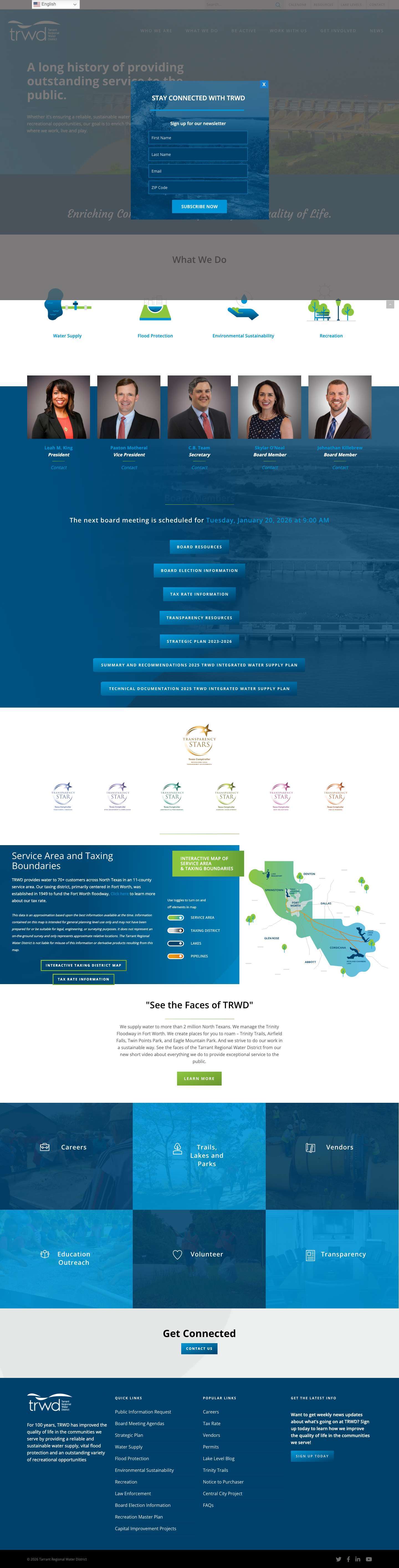 Tarrant Regional Water District - Full Screenshot