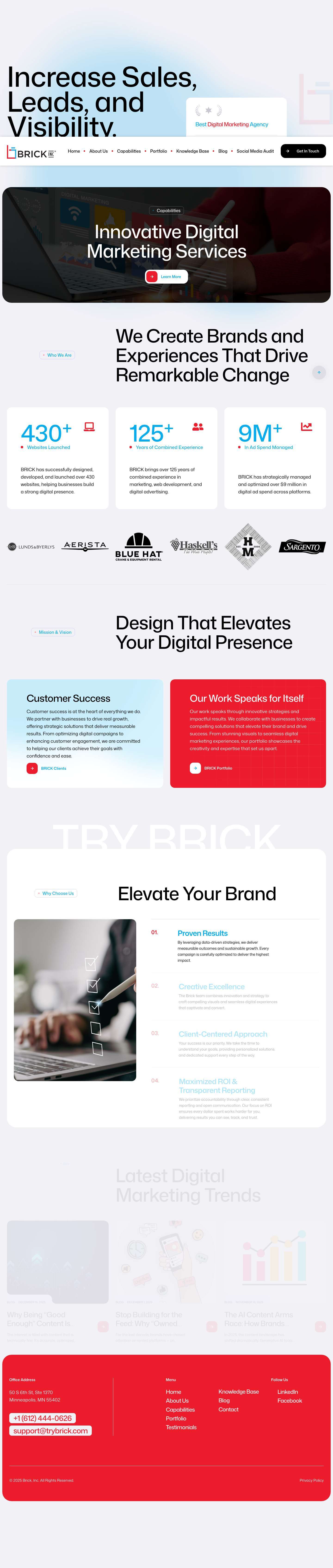 Home - Brick Inc - Full Screenshot