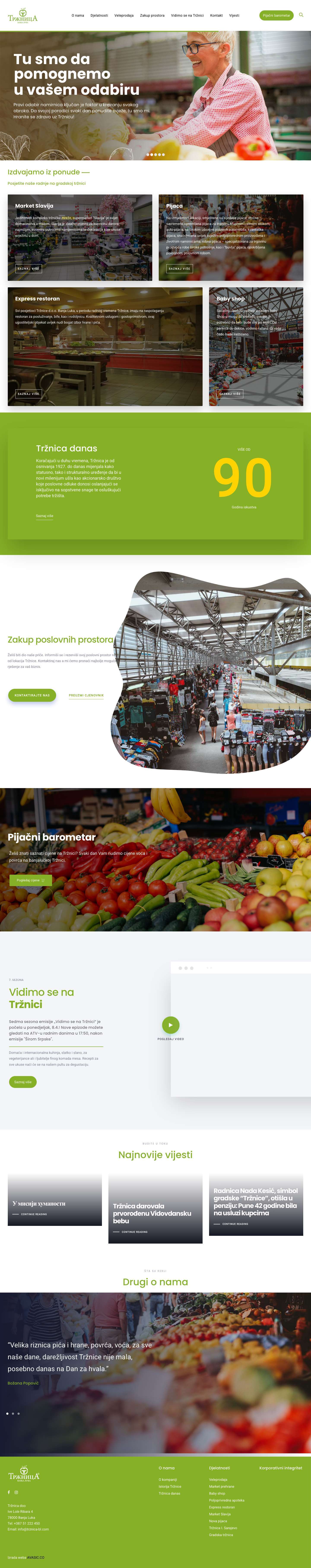 Trznica doo - Banja Luka - Full Screenshot