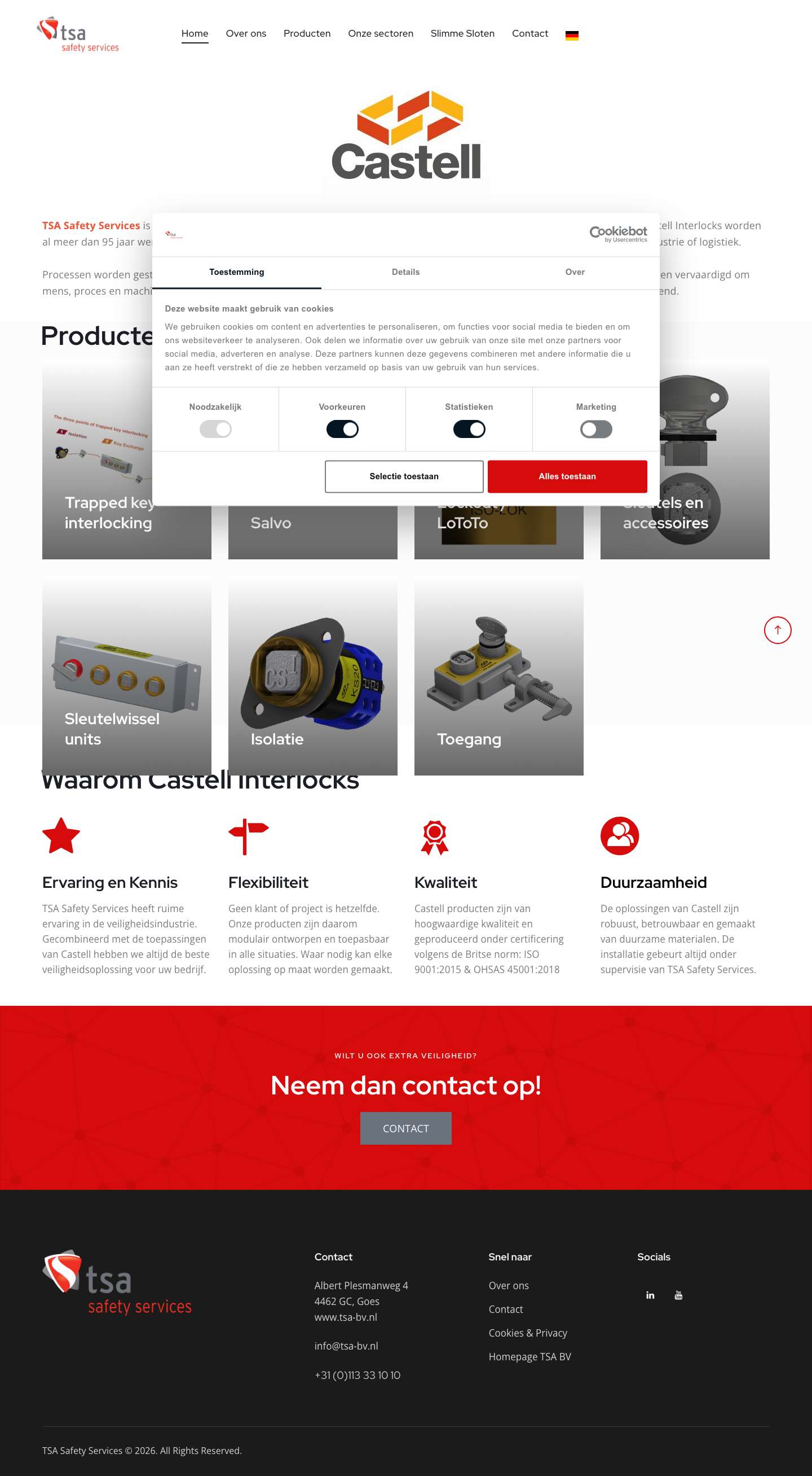 Home - TSA Interlocks - Full Screenshot