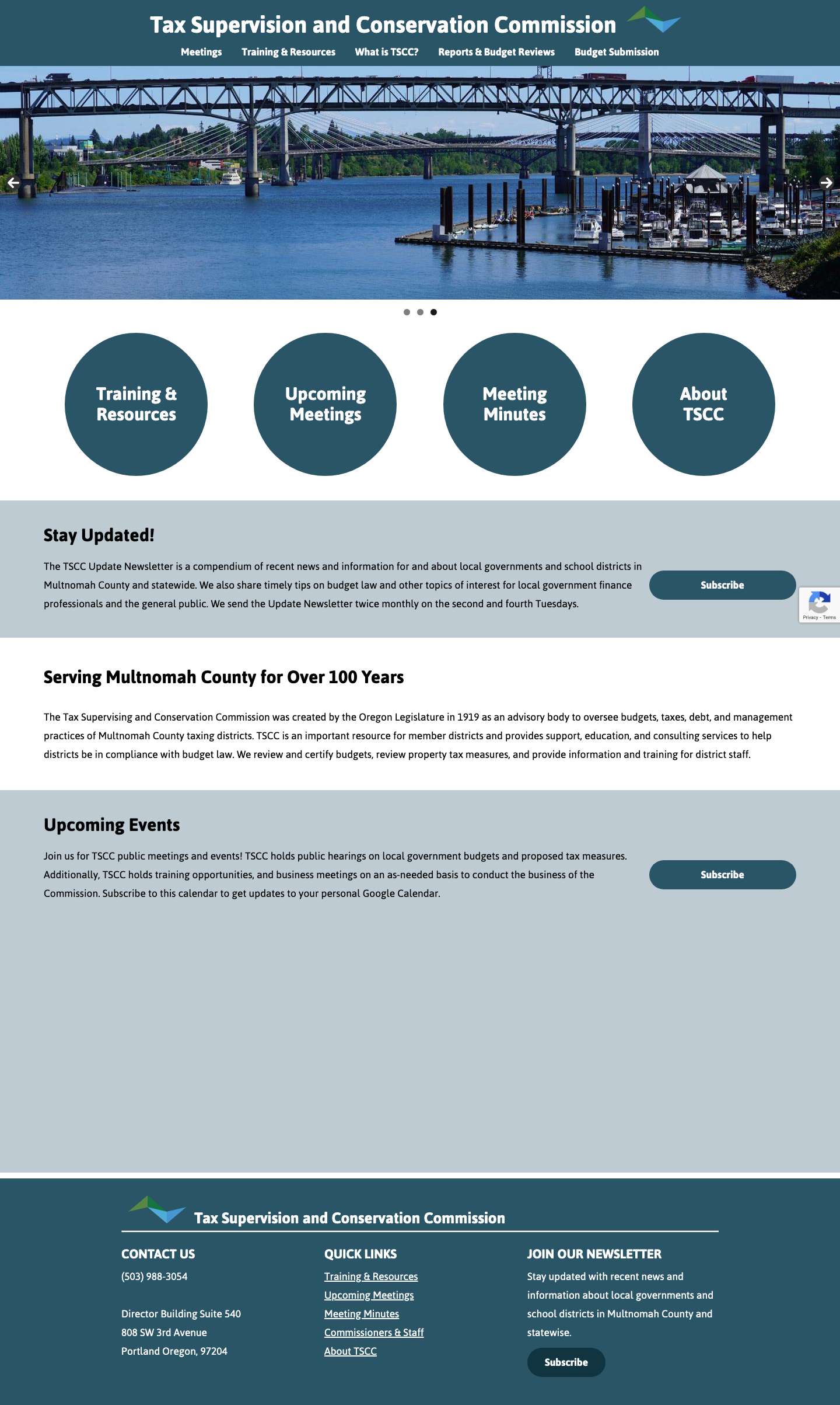 TSCC: Tax Supervising & Conservation Commission - Full Screenshot