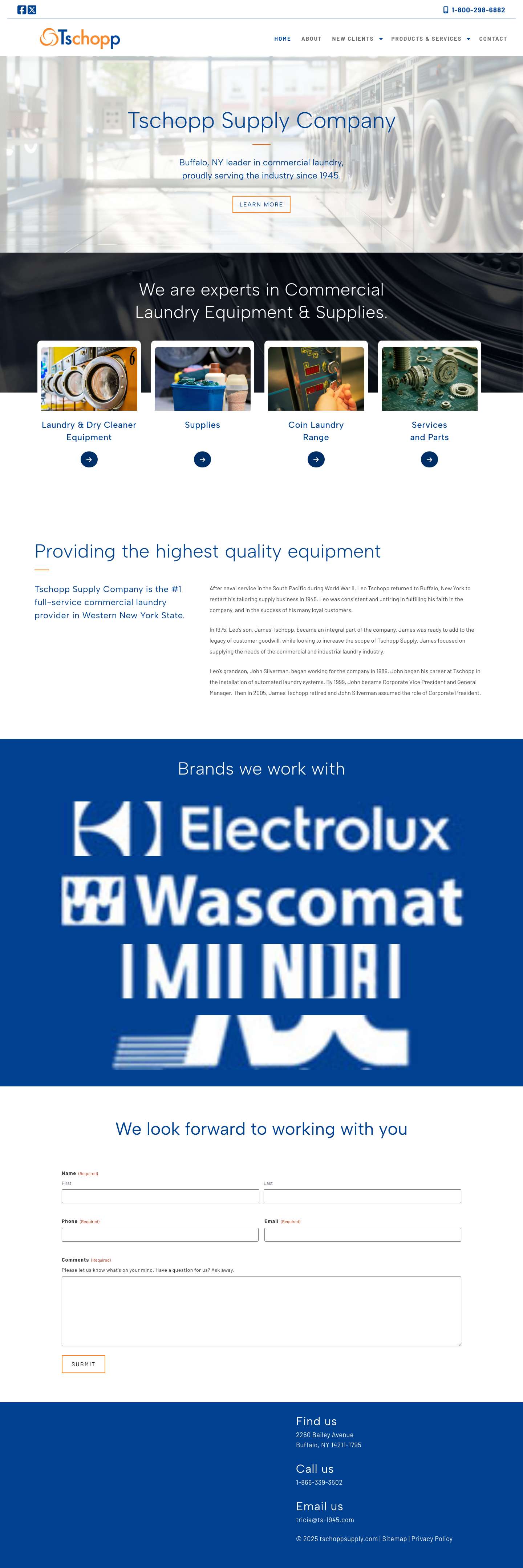 tschoppsupply.com - Full Screenshot