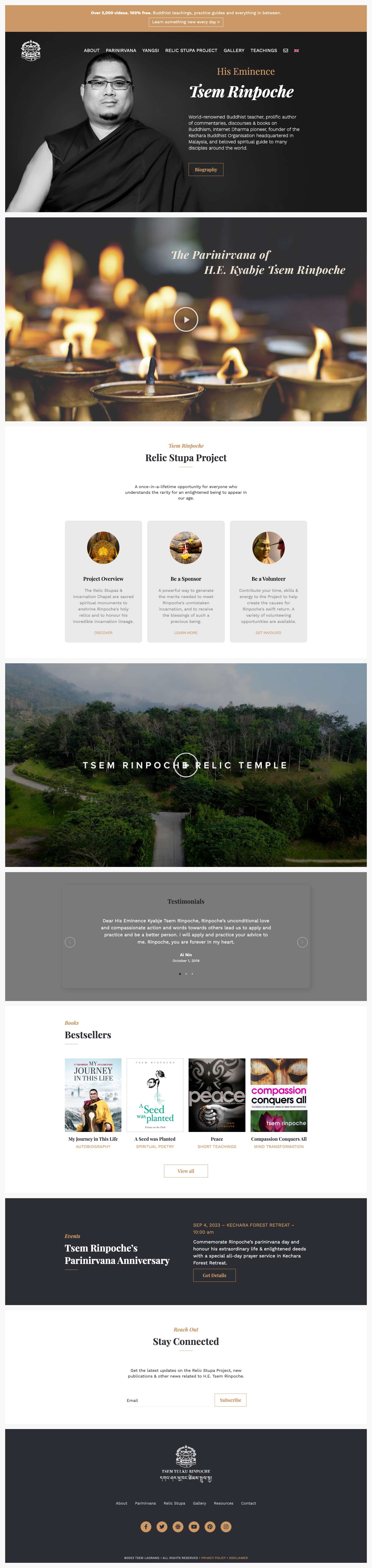 Tsem Tulku Rinpoche - Full Screenshot