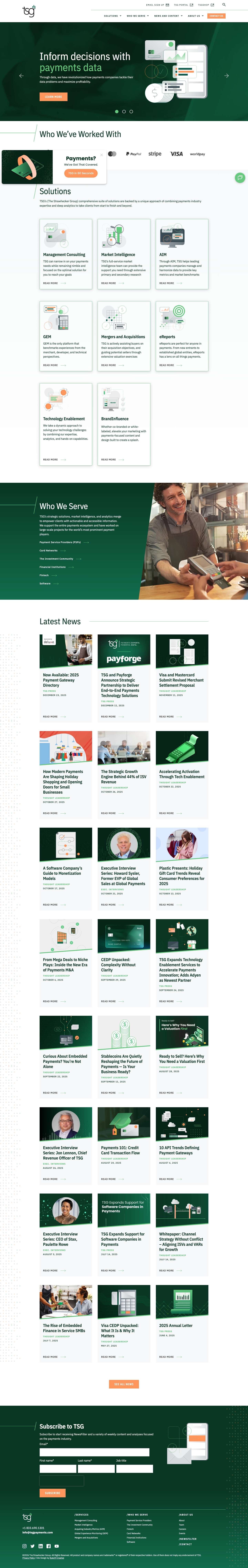 Providing Clarity to the Complex | TSG - Full Screenshot