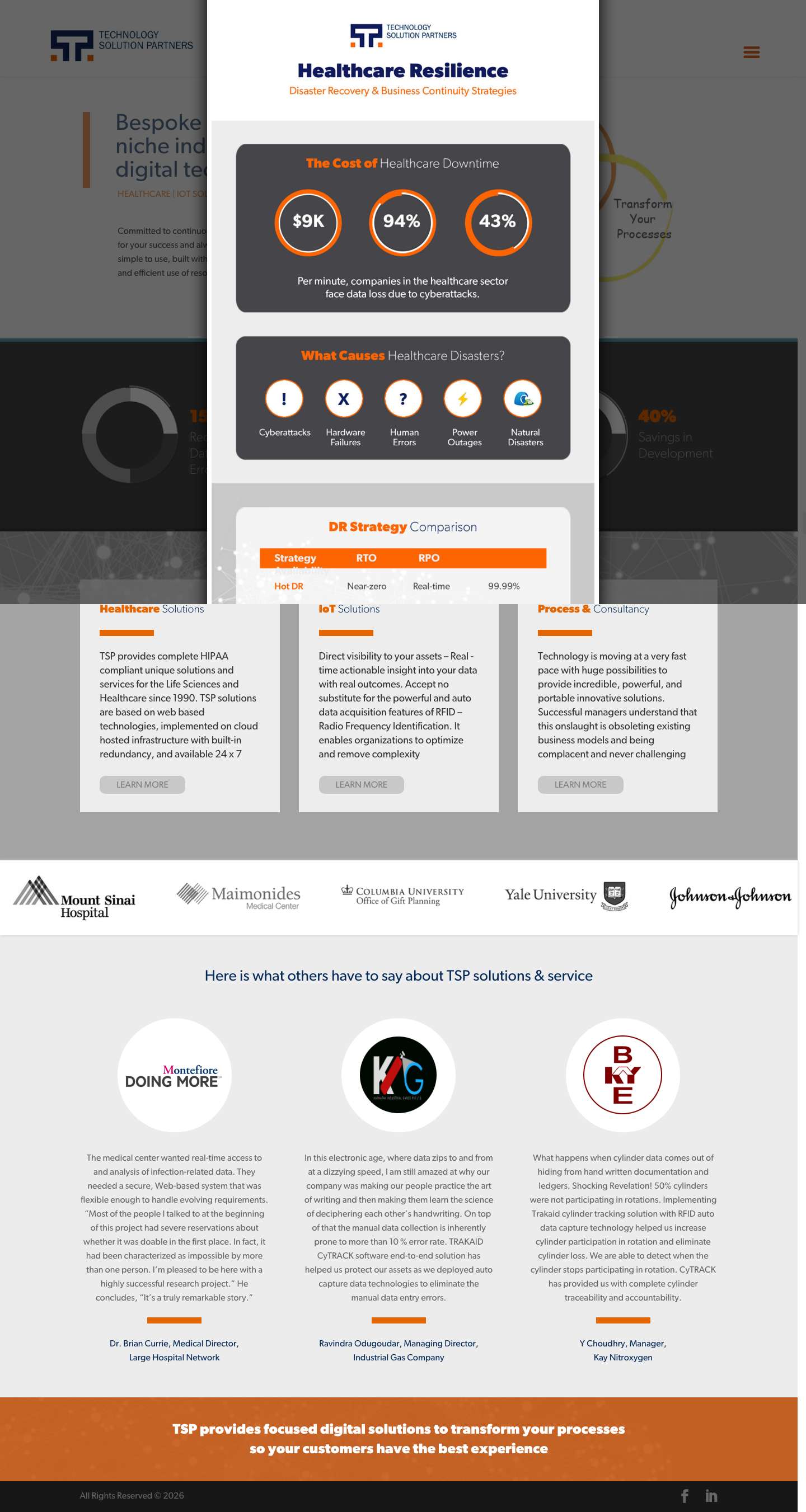 Professional Technology based Business Solutions & Services in USA - Full Screenshot