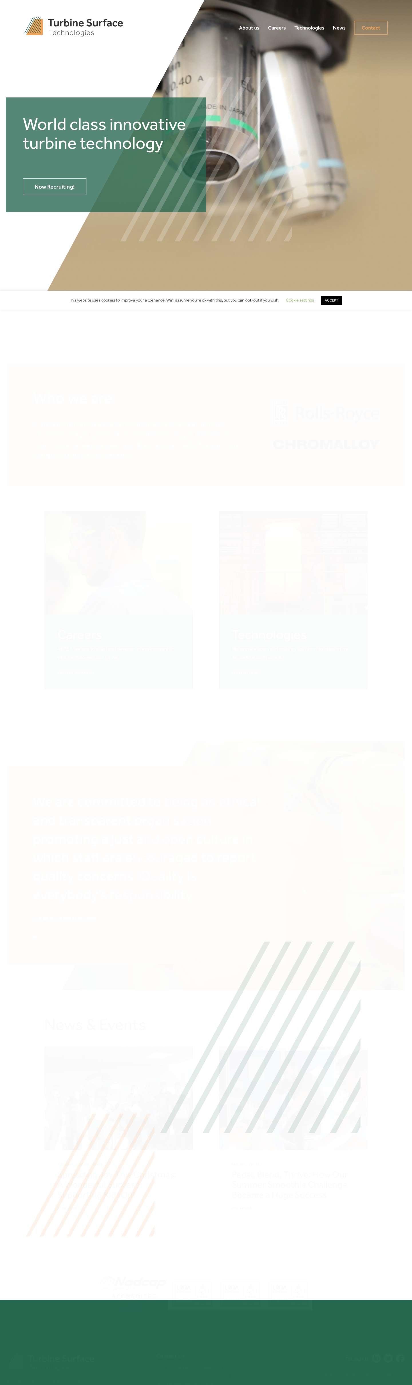 Home - Turbine Surface Technologies - Full Screenshot