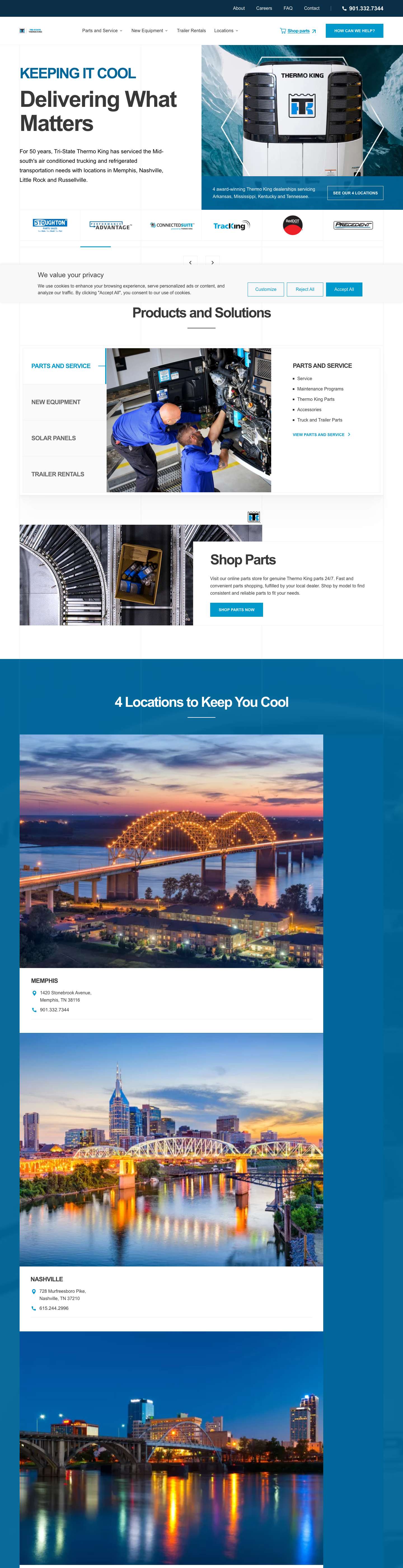 RSD Refrigeration Supplies Distributor | Tri State Thermo King - Full Screenshot