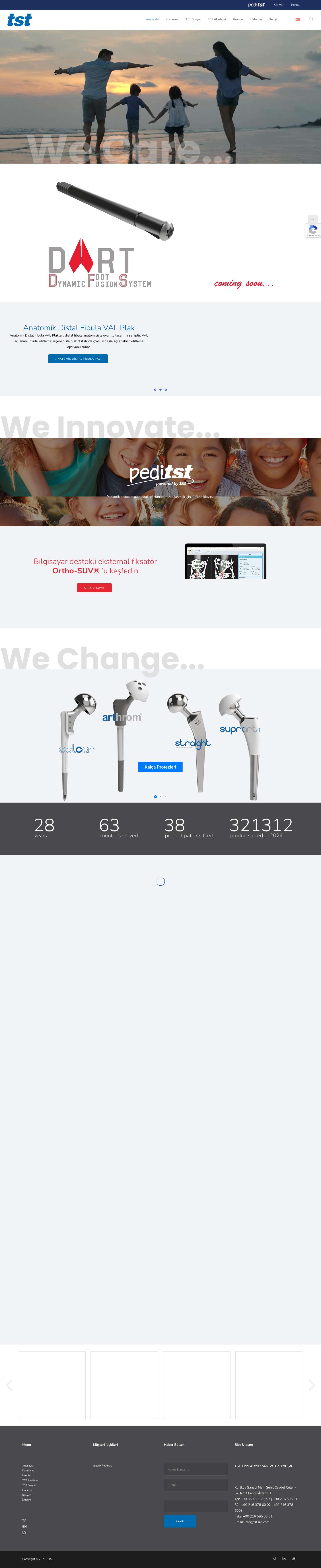 TST – Ortopedik İmplant - Full Screenshot