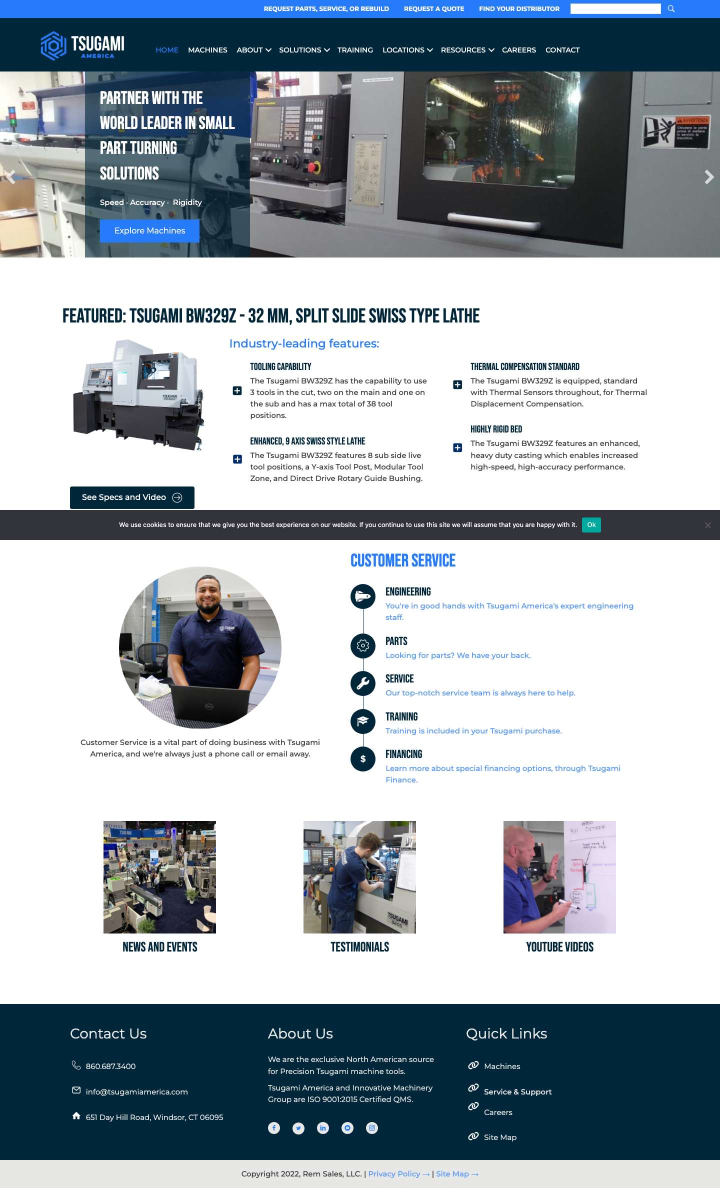 Home - Tsugami America - Full Screenshot