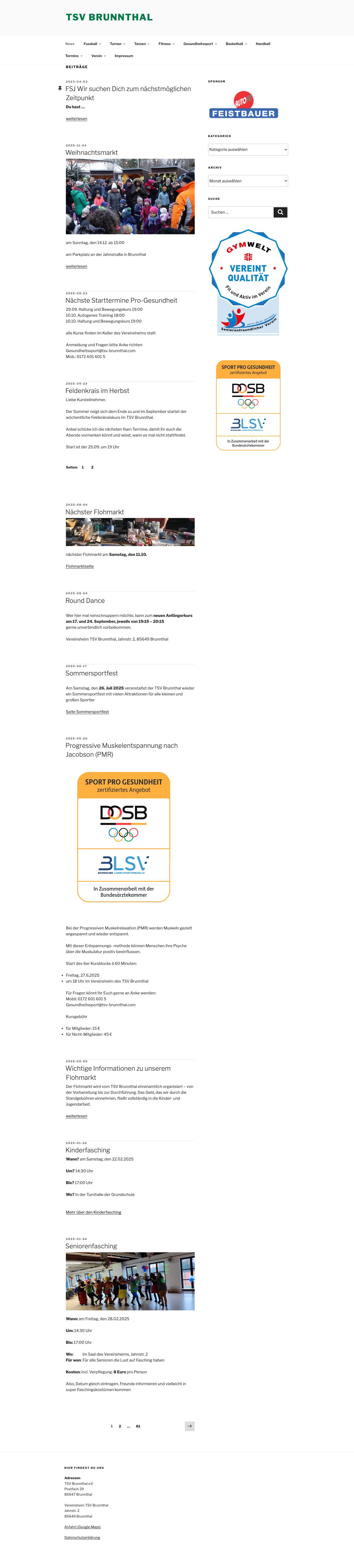 TSV BRUNNTHAL - Full Screenshot