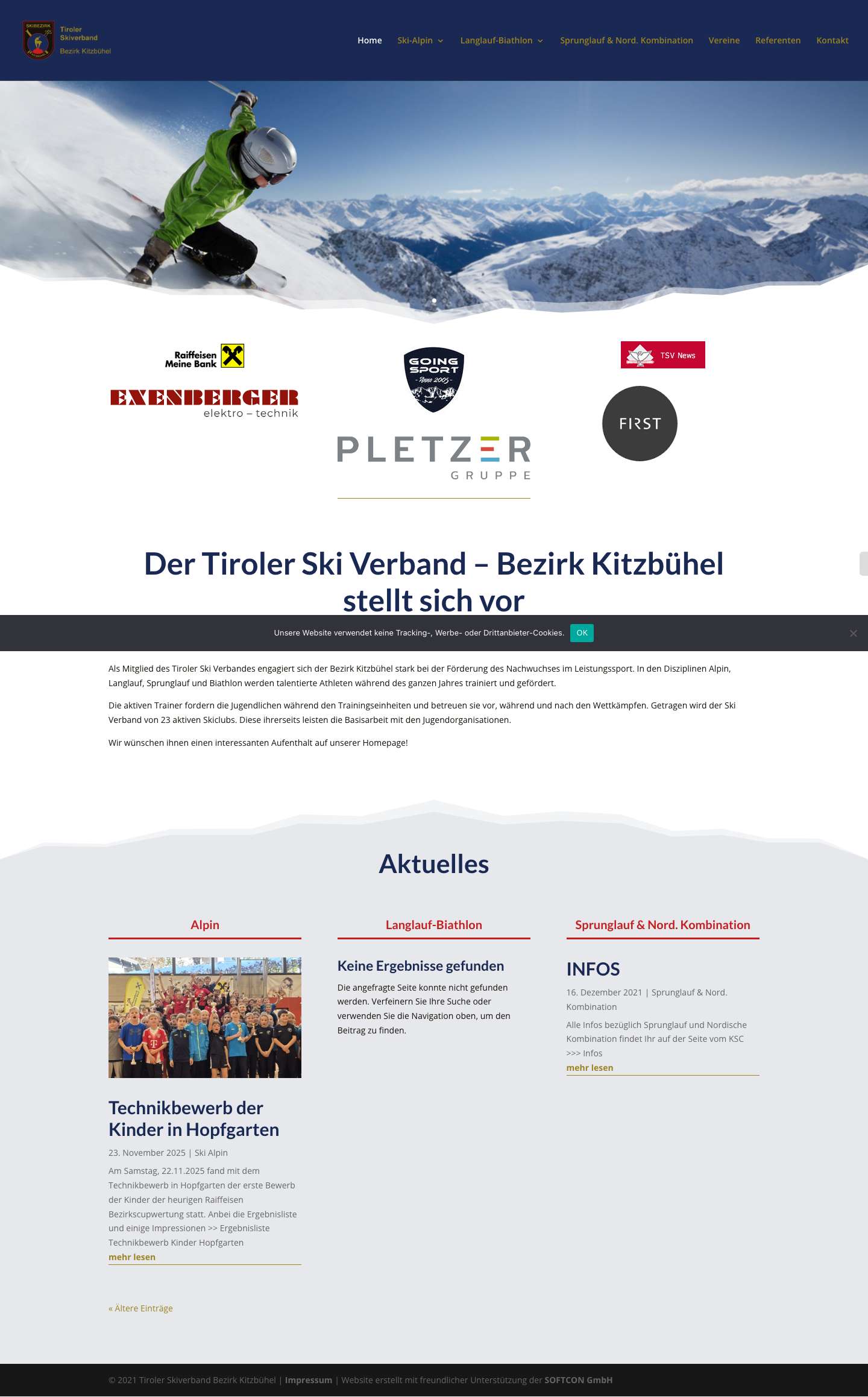 Tiroler Skiverband - Bezirk Kitzbühel | - Full Screenshot