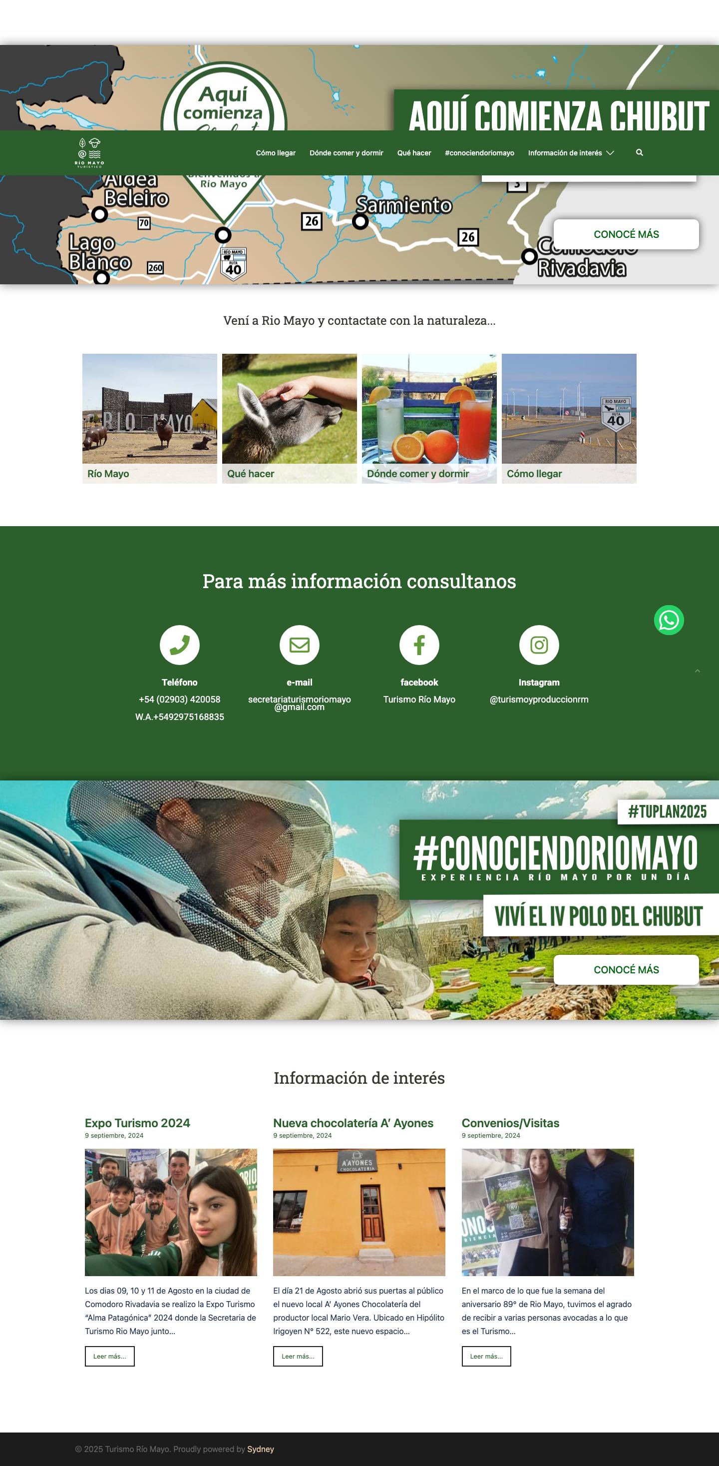 Turismo Río Mayo - Full Screenshot
