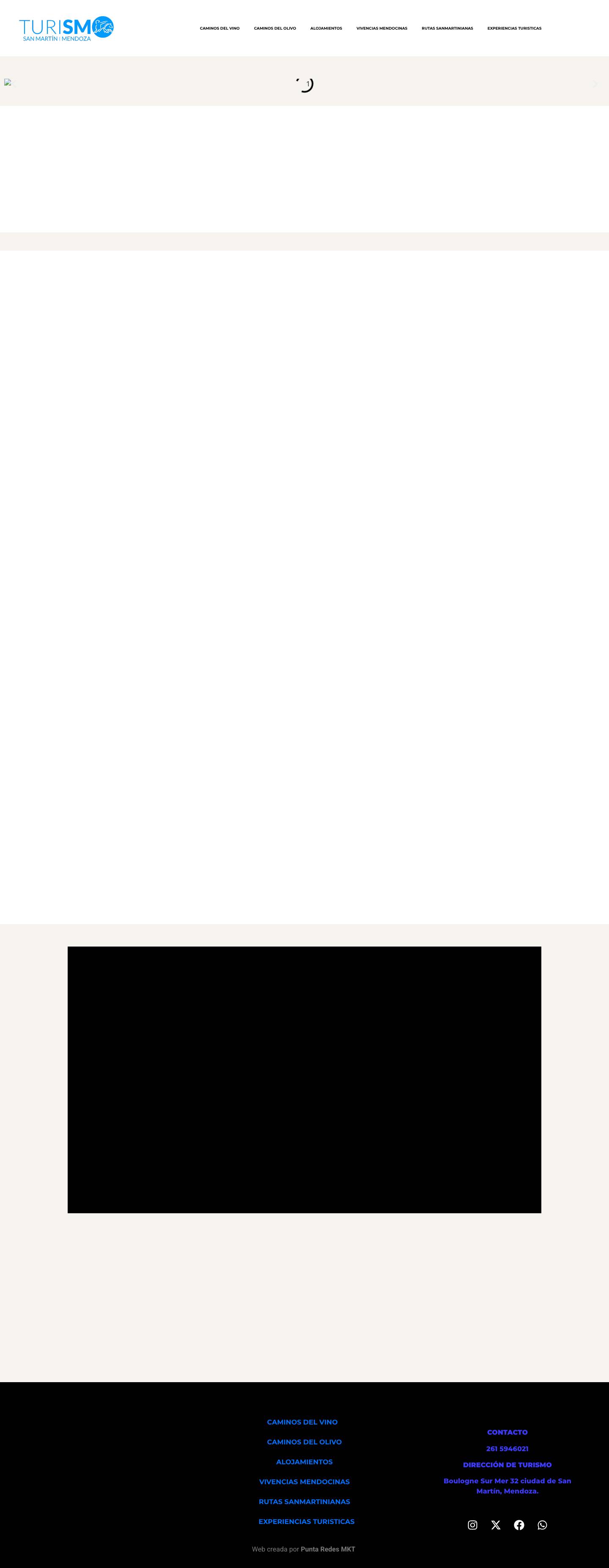 Turismo San Martin – Bienvenidos a Turismo San Martín, Corazón de Mendoza. - Full Screenshot