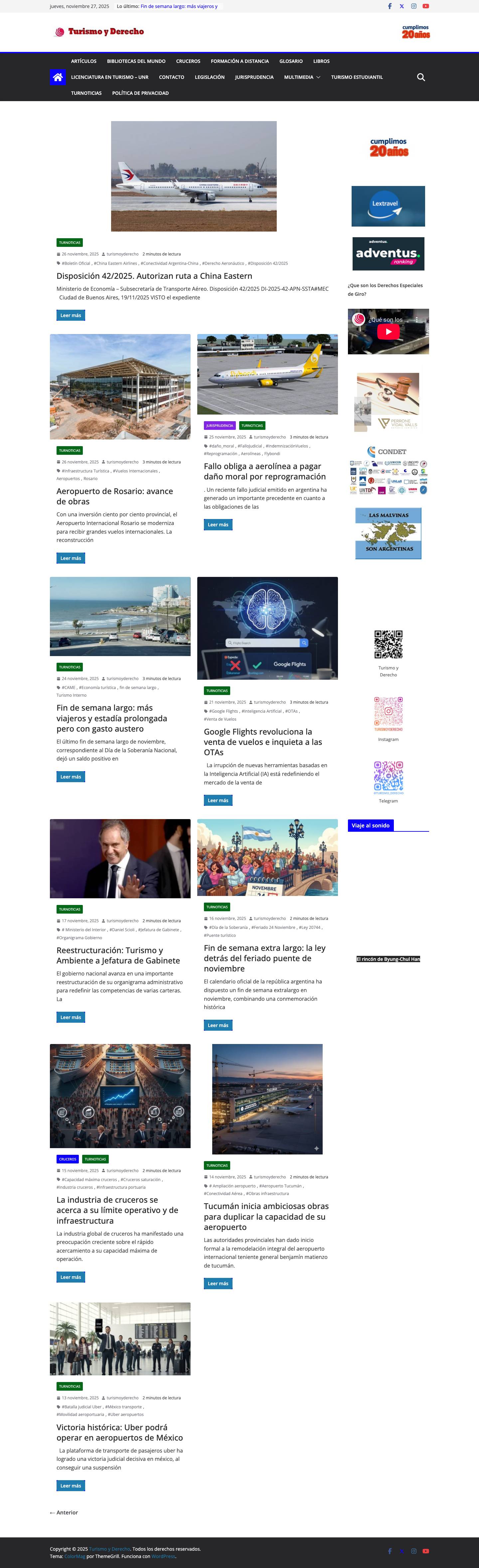 Turismo y Derecho - Full Screenshot