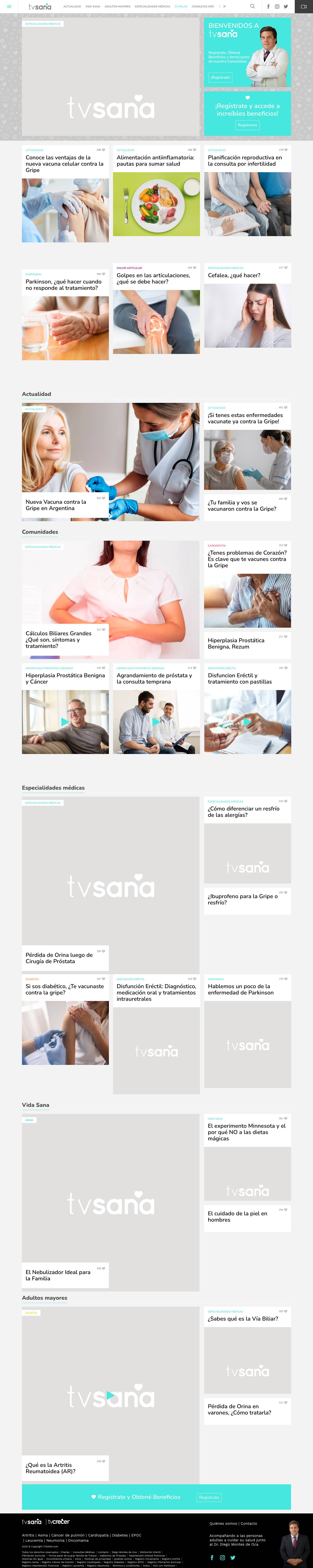 TvSana - Últimas Noticias del Mundo de la Salud - Full Screenshot