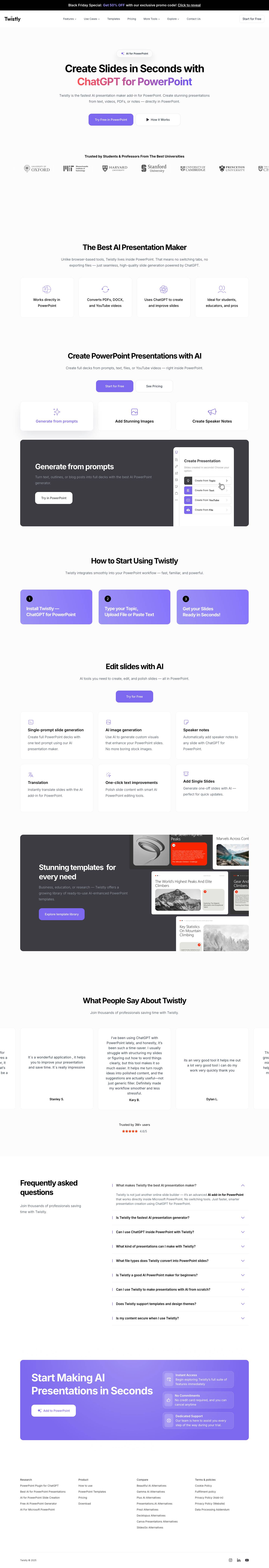 Twistly - Your ChatGPT for PowerPoint | AI Presentation MakerExpandExpandExpandExpandToggle MenuPlayOur InstagramOur LinkedInOur YoutubeCopyExpandExpandExpandExpand - Full Screenshot
