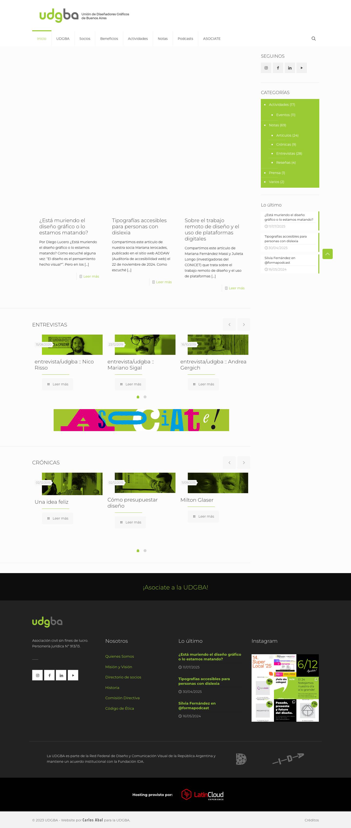 Inicio | udgba - Full Screenshot