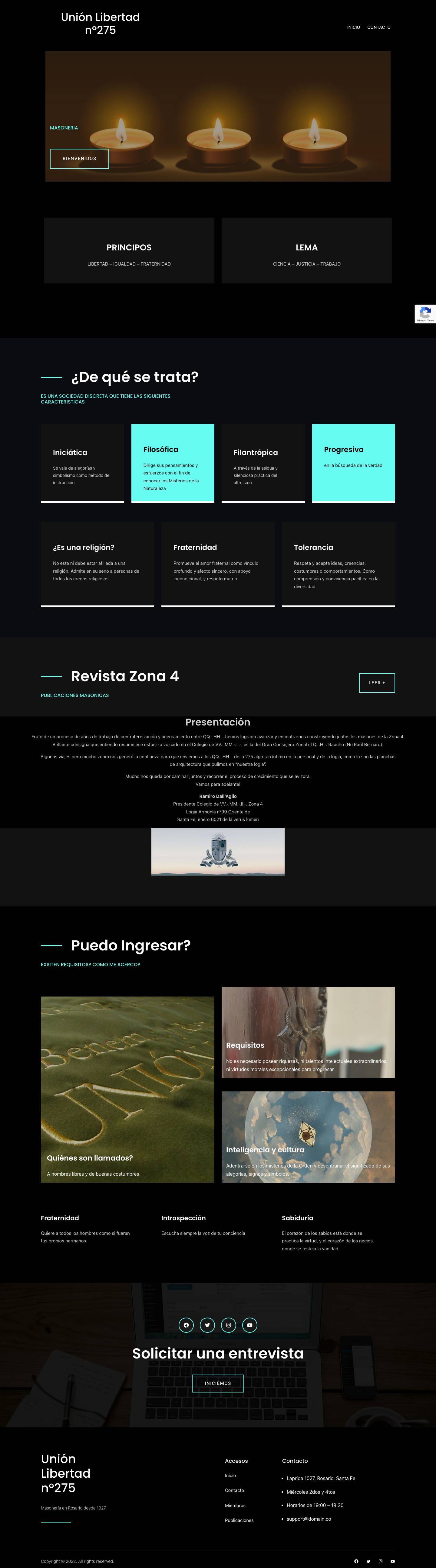 Unión Libertad nº275 – Masonería en Rosario - Full Screenshot