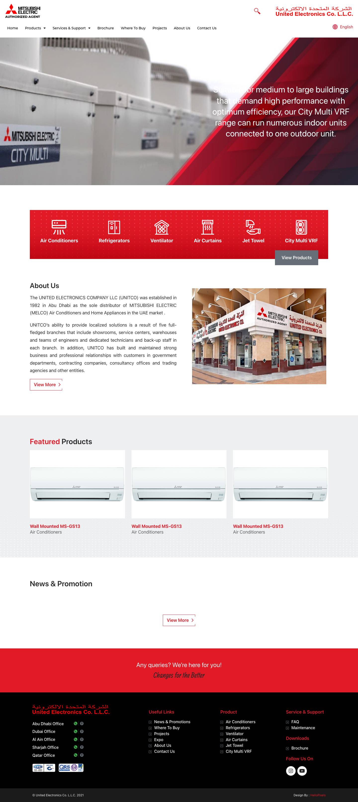 Home-2 - United Electronics Co. L.L.C. - Full Screenshot