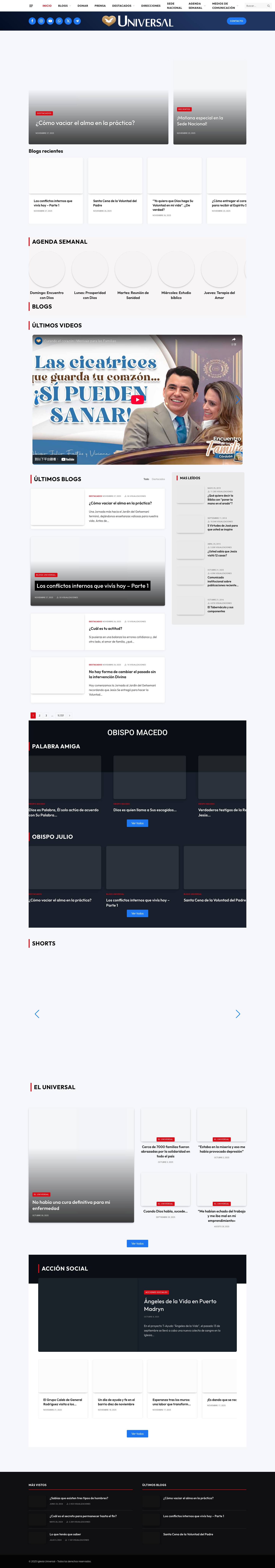 Iglesia Universal del Reino de DiosCarrusel de ShortsCarrusel de Shorts - Full Screenshot