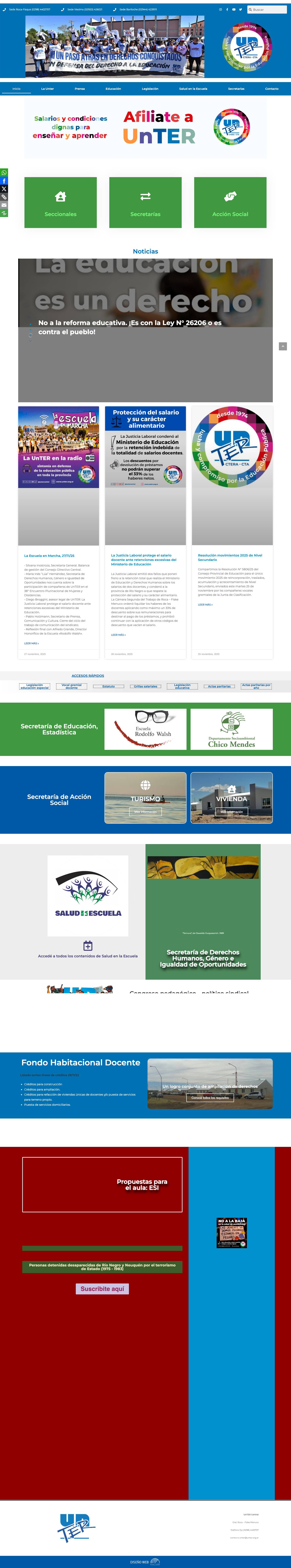 UnTER – Ni un paso atras en derechos conquistados - Full Screenshot