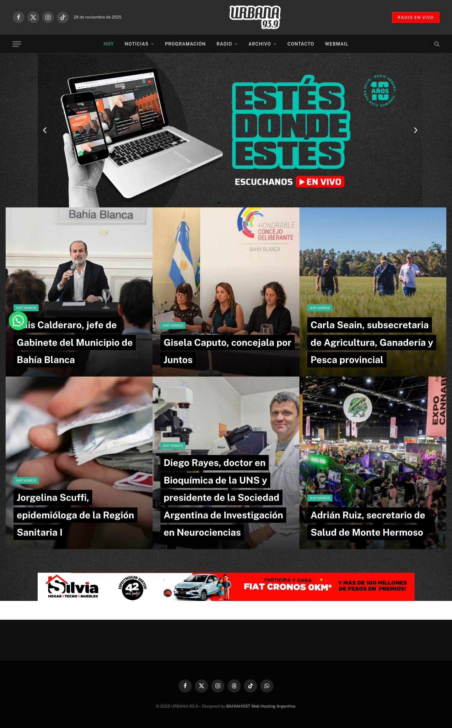 URBANA 93.9 – Radio FM Bahia Blanca Noticias | Bahia Blanca Informacion | Bahia Blanca Radio online | Bahia BlancaJoinchat - Full Screenshot