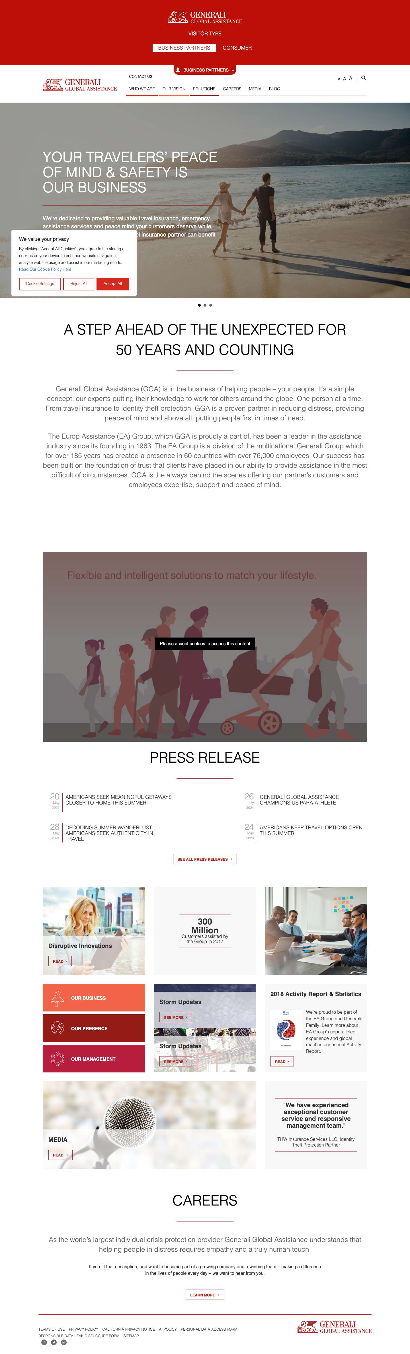 Generali Global Assistance - A Proven Partner in Identity Protection, Travel Insurance & More - Full Screenshot