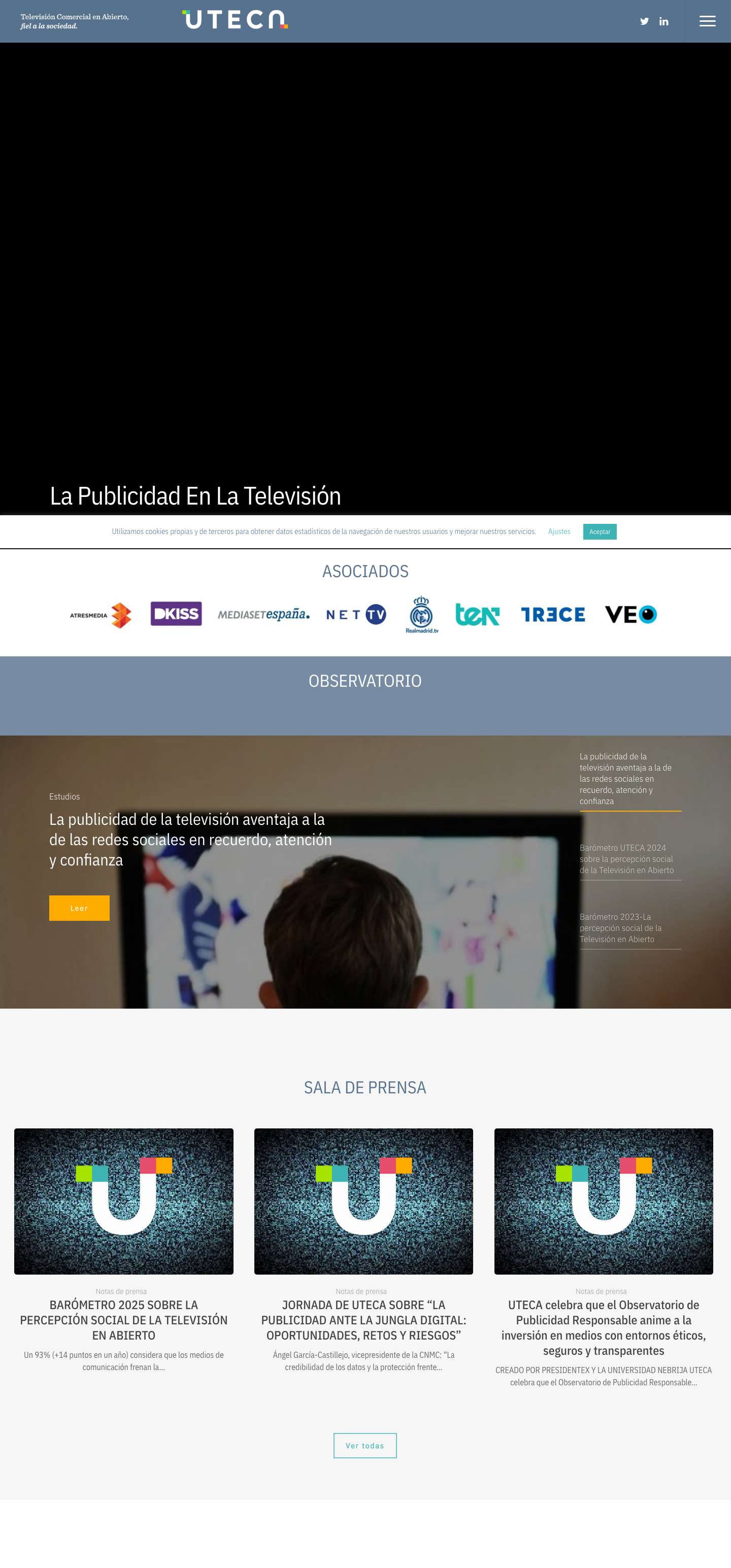 UTECA | Televisión Comercial en Abierto | 2024 - UTECA - Full Screenshot