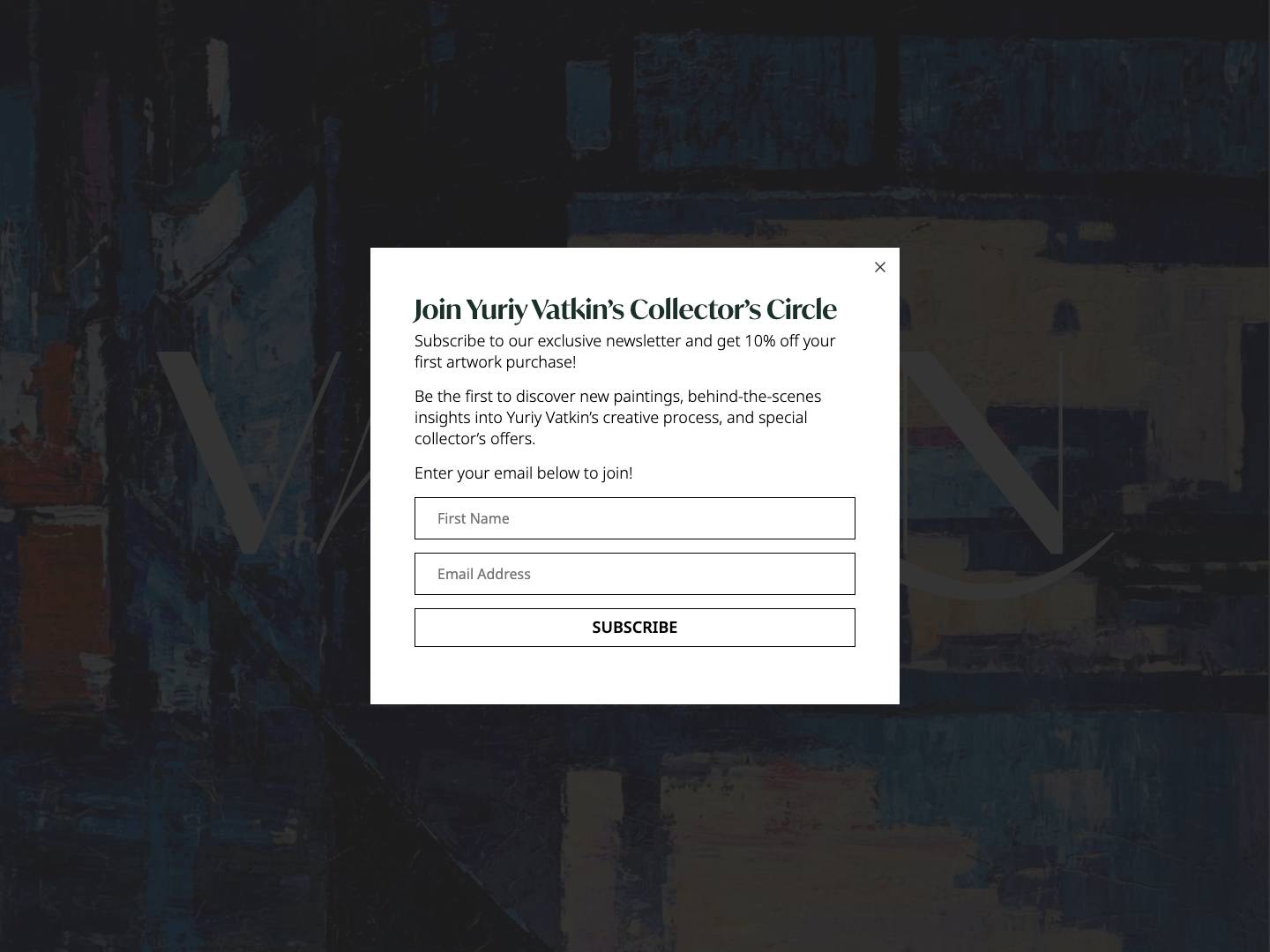 Yuriy Vatkin | Ukrainian artist - Full Screenshot