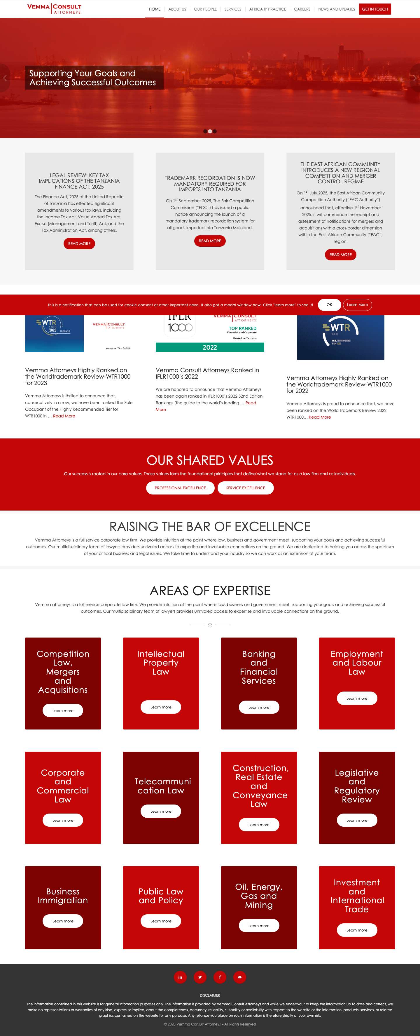 Vemma Consult Attorneys – Corporate Law Firm Tanzania - Full Screenshot