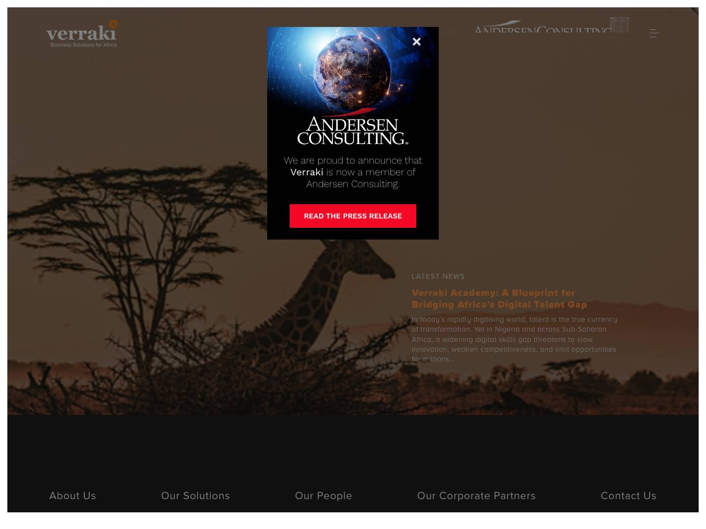 Home - VerrakiAndersen Consulting - Full Screenshot